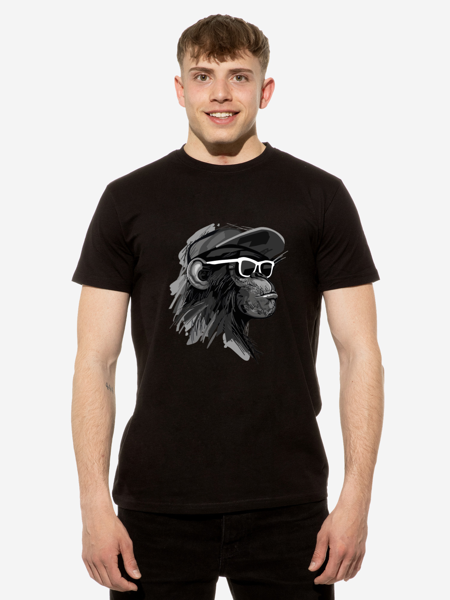 T-shirt "Cool Monkey with glasses"