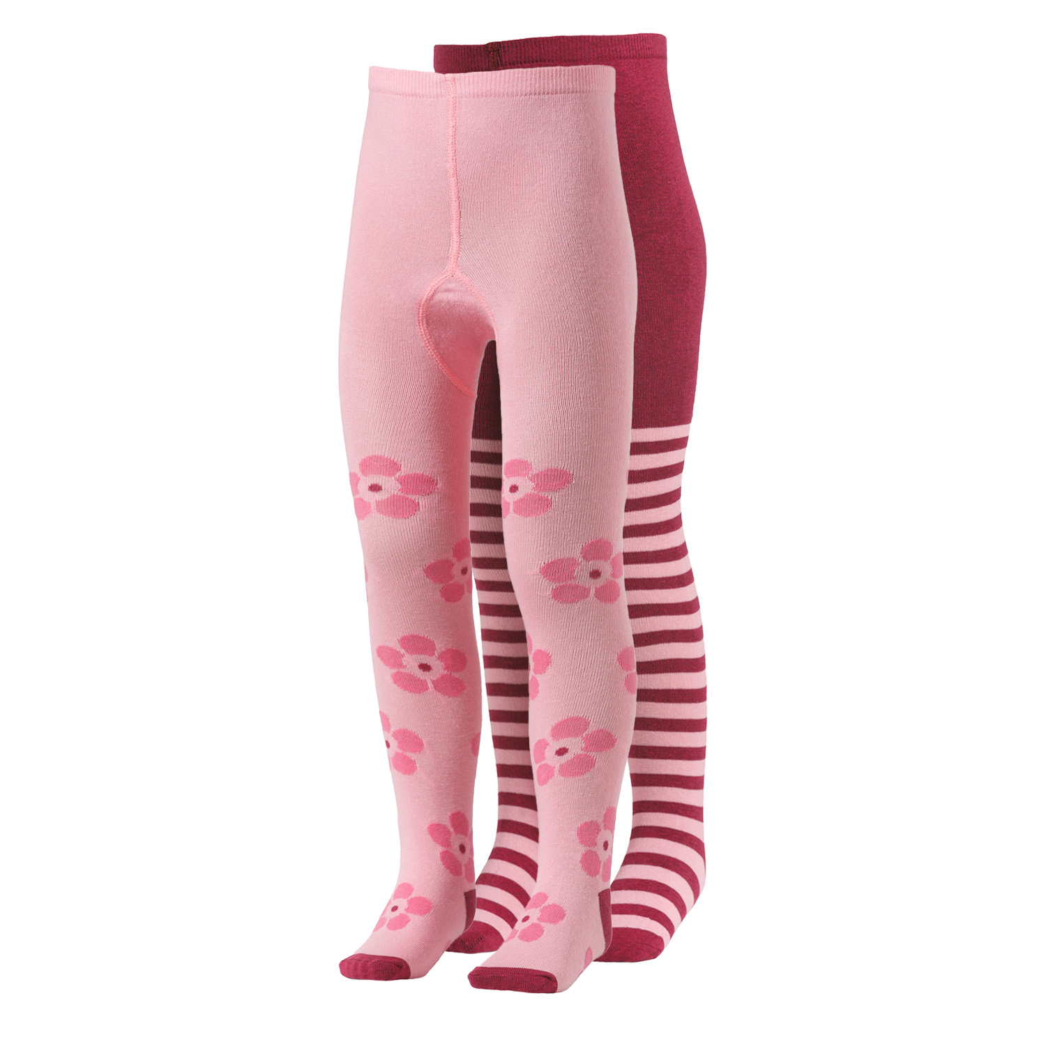 4'er Set Kinder Strumpfhosen - Blumen