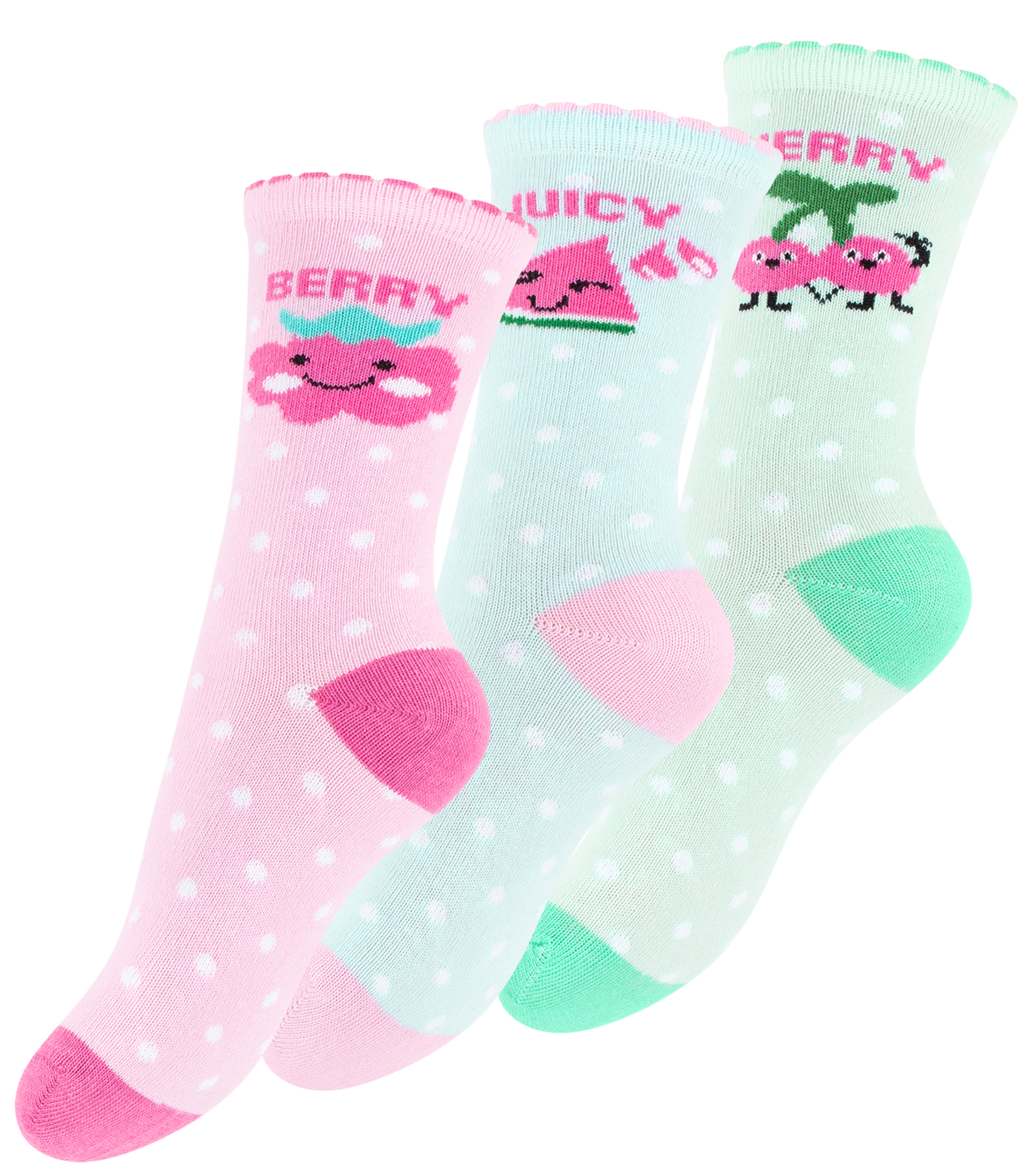 6 Paar Kinder Socken - Sweet Fruits