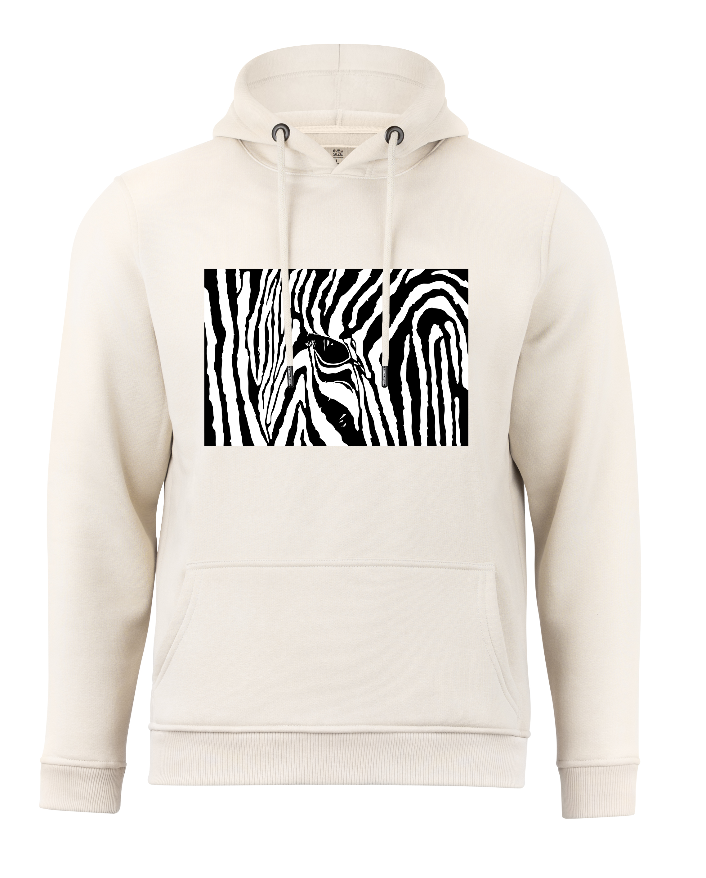 Black & White Zebra Eye Hoodie