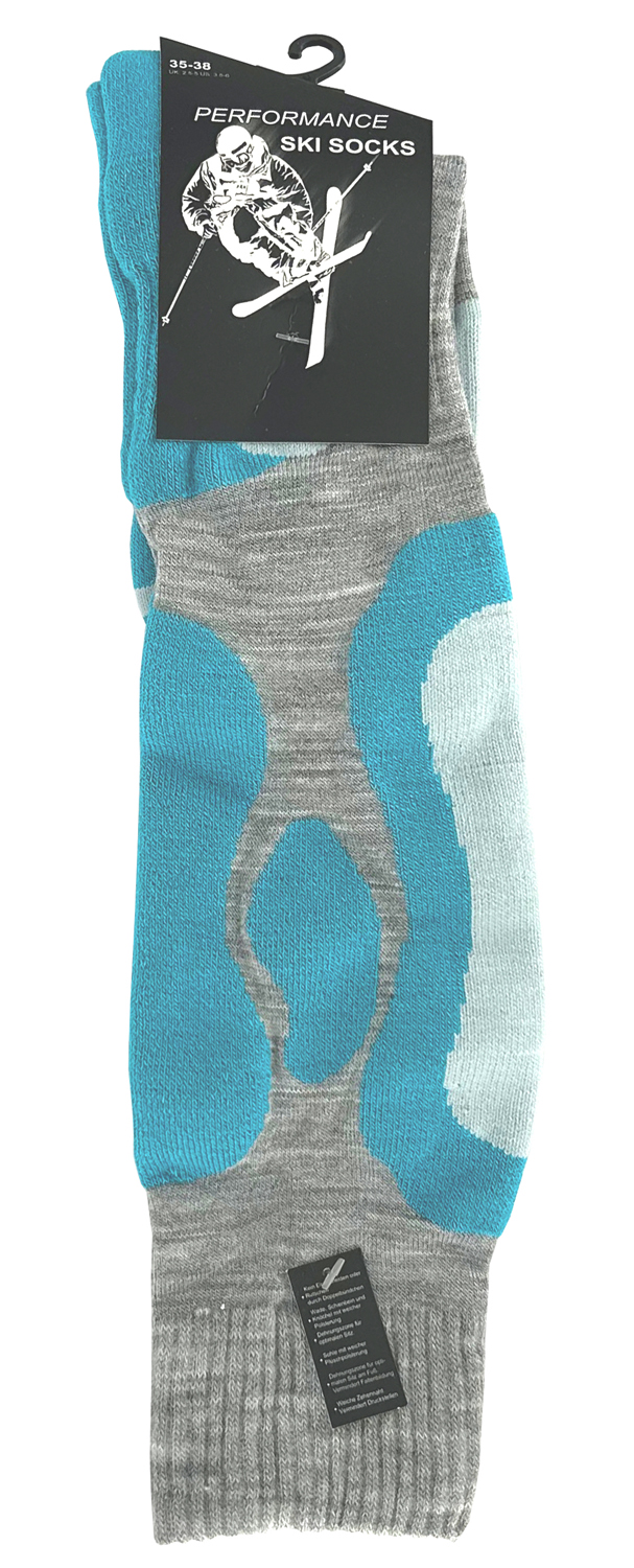 2 Paar Ski & Snowboard Socken mit Spezialpolsterung