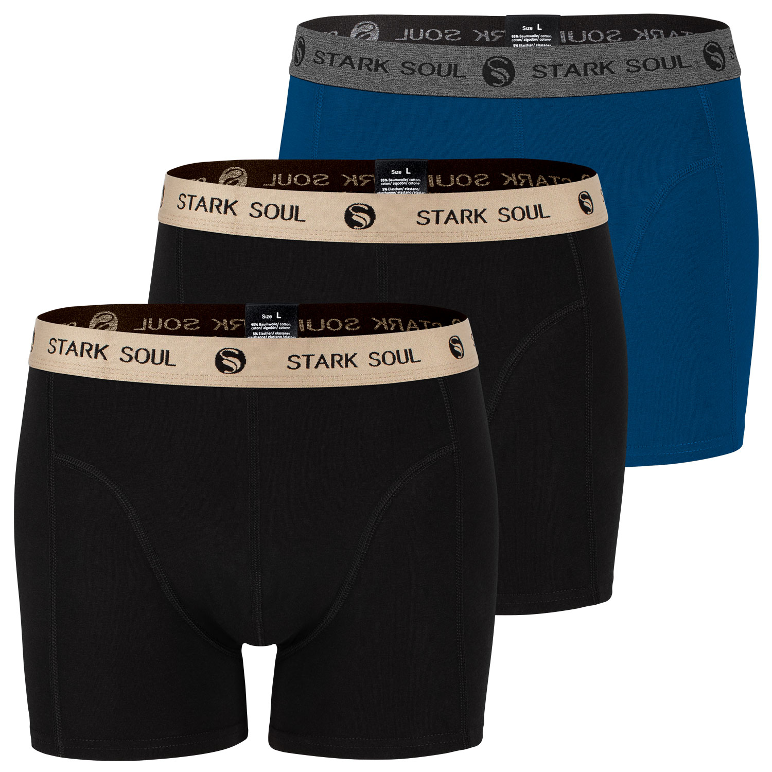 3'er Pack Retro-Boxershorts