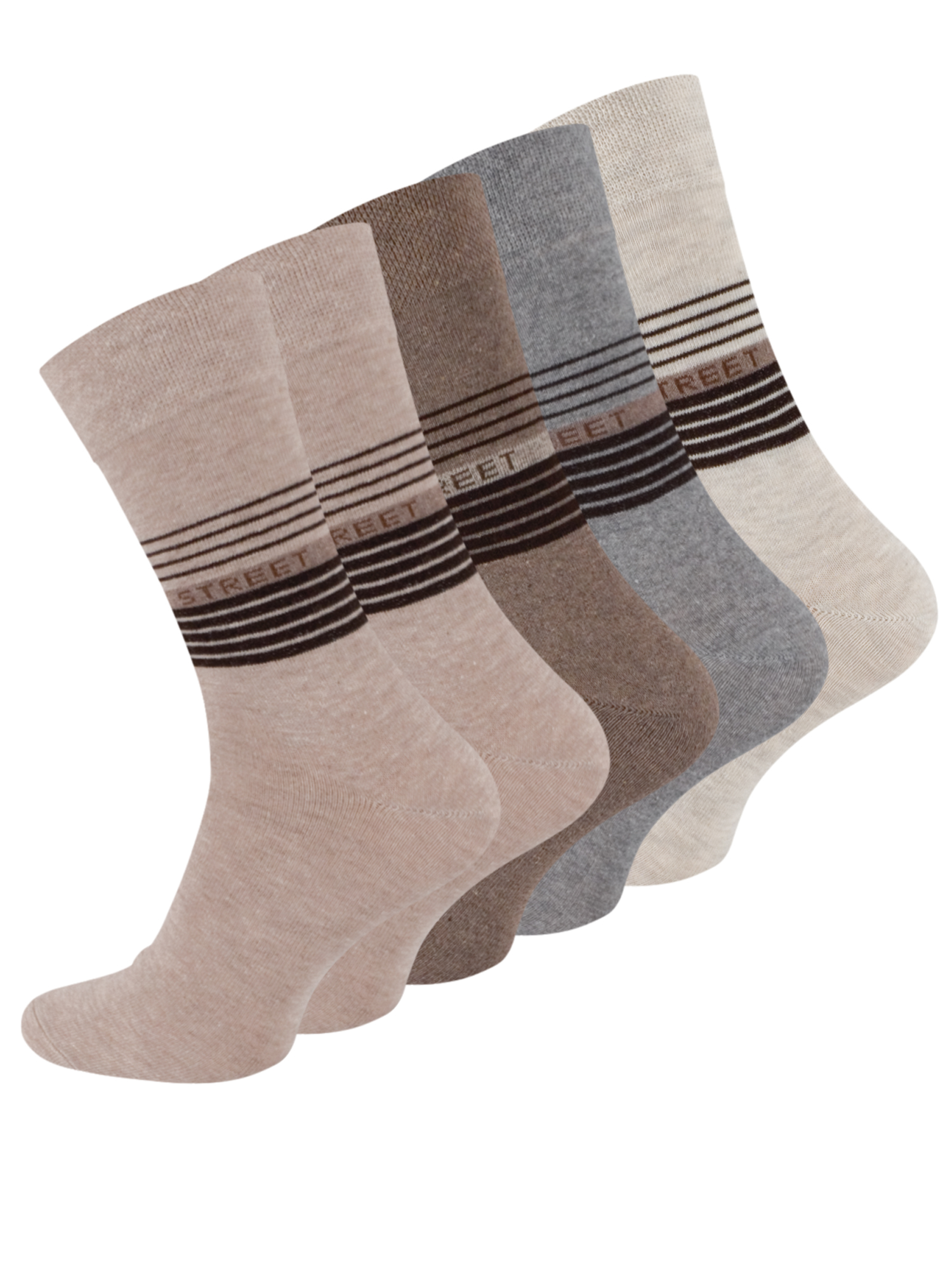 10 Paar Socken mit -STREET- Schriftzug, Baumwolle