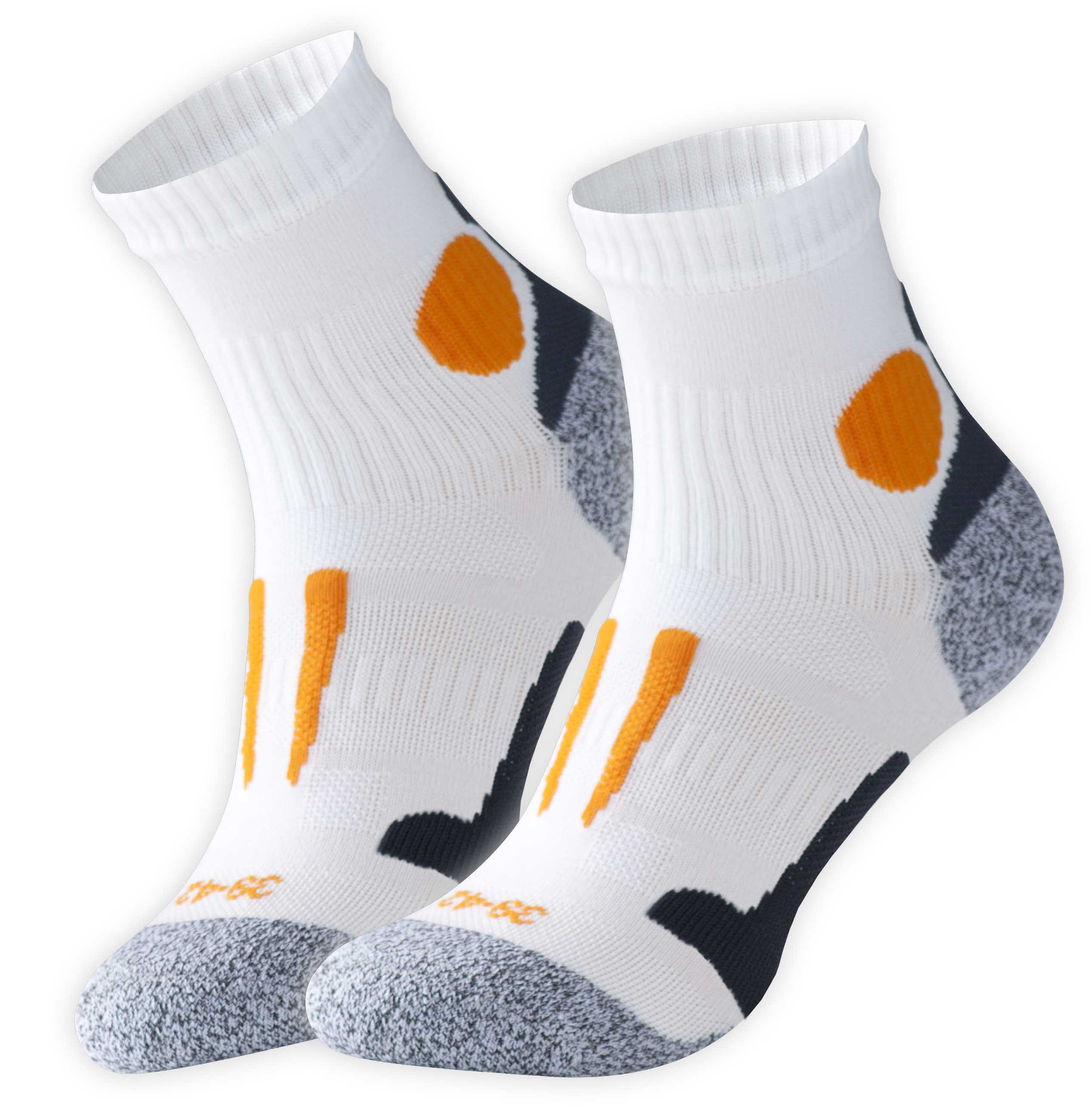2 Paar Unisex Quarter Lauf- & Funktionssocken