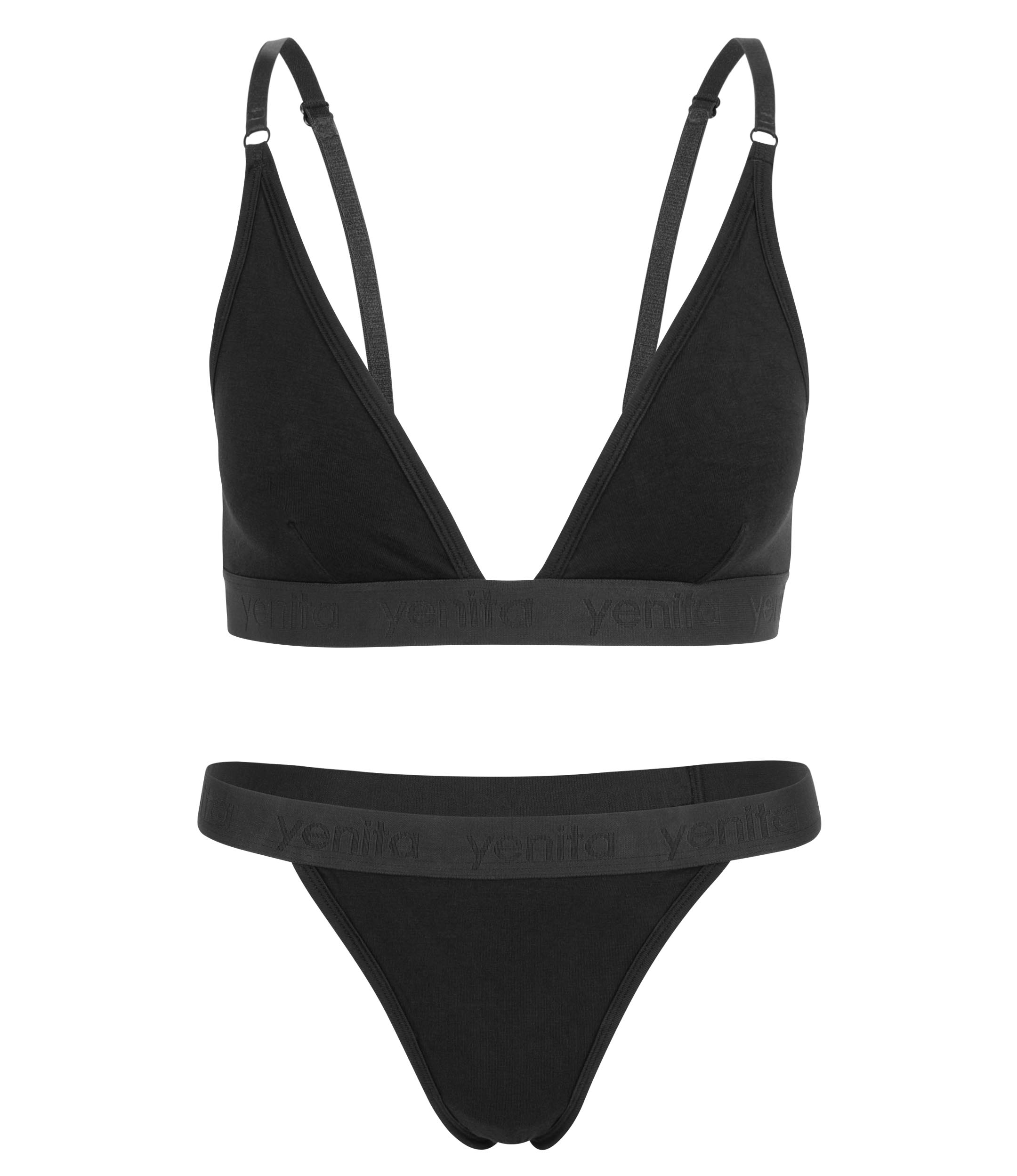 "Bamboo" Triangel BH & String Set