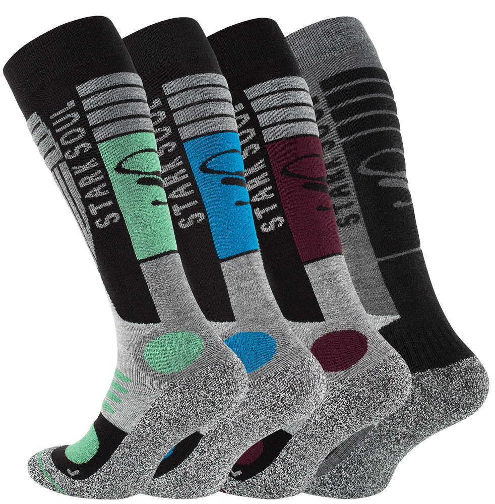 2 Paar Ski & Snowboard Socken, Spezialpolsterung