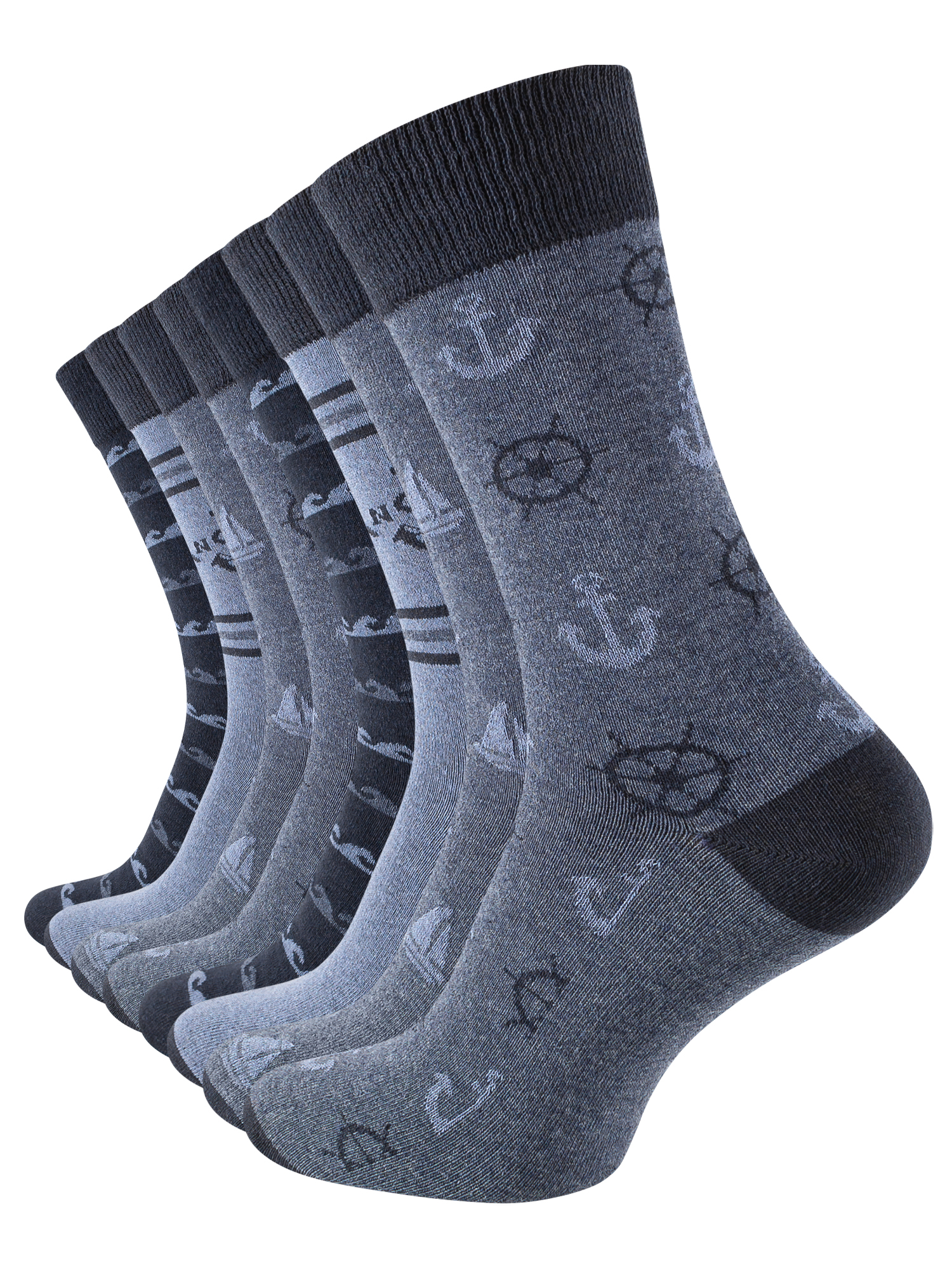 8 Paar Baumwoll-Socken - MARITIM