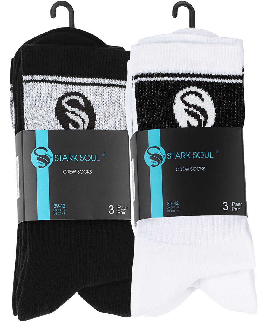 6 Paar Sportsocken im RETRO Design - Frotteesohle