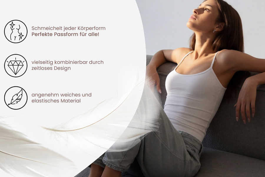 Damen Unterhemd Detailansicht