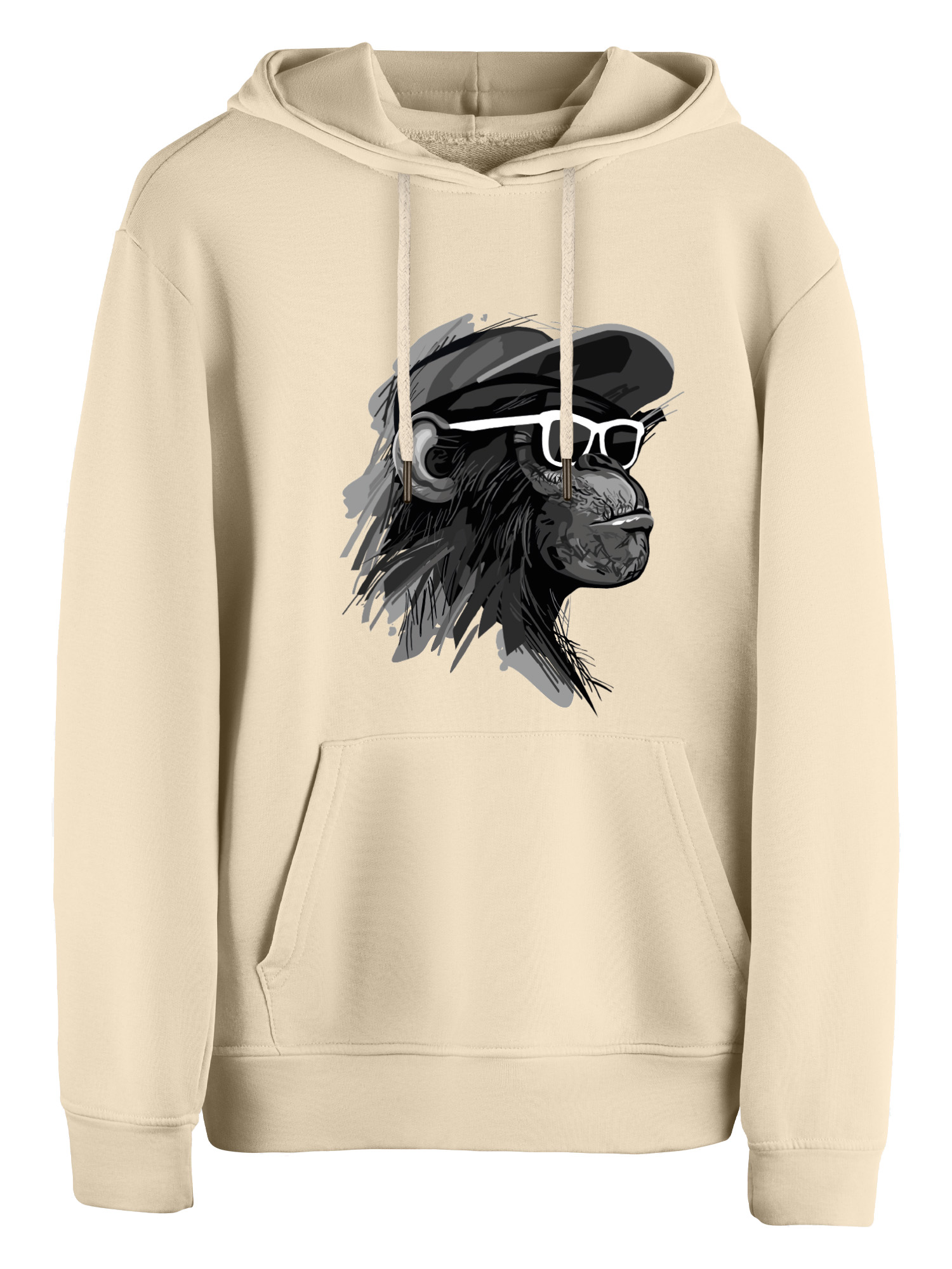 "Cool Monkey mit Brille" Hoodie