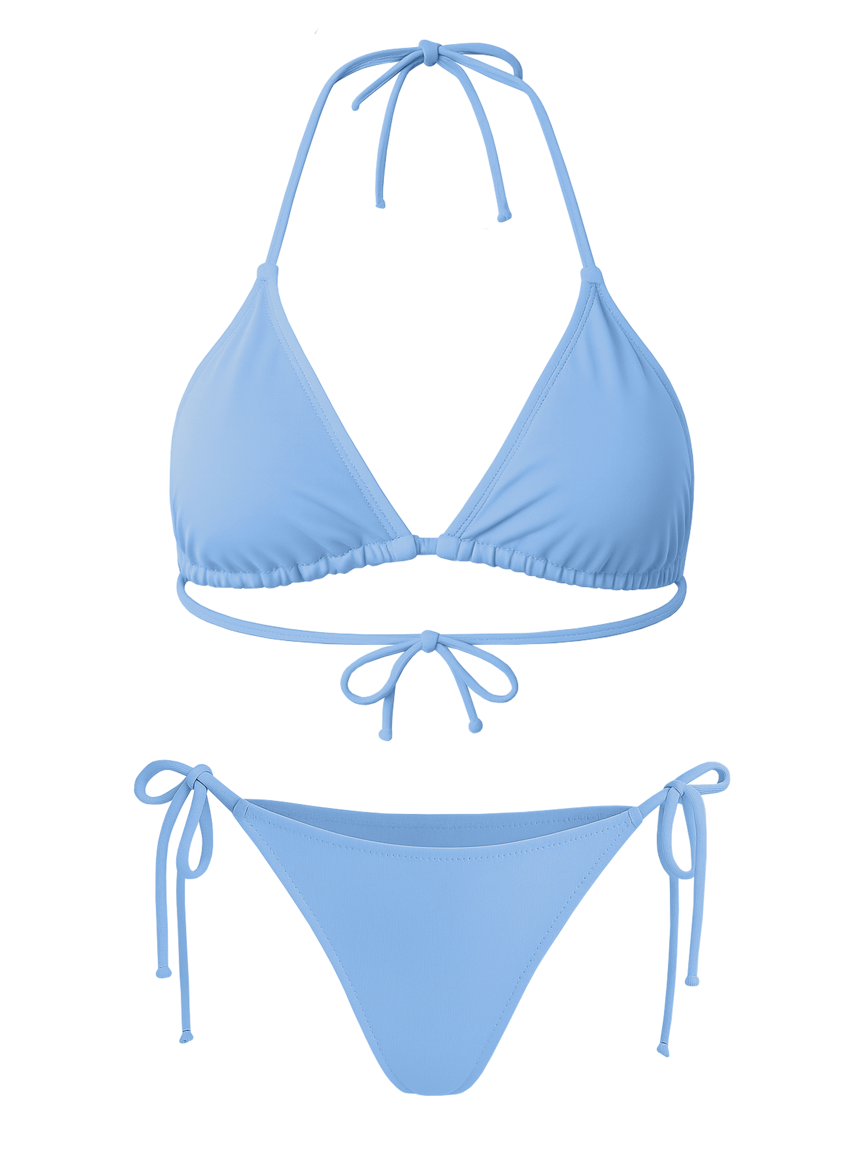 Triangle Bikini-Set mit Schnürung