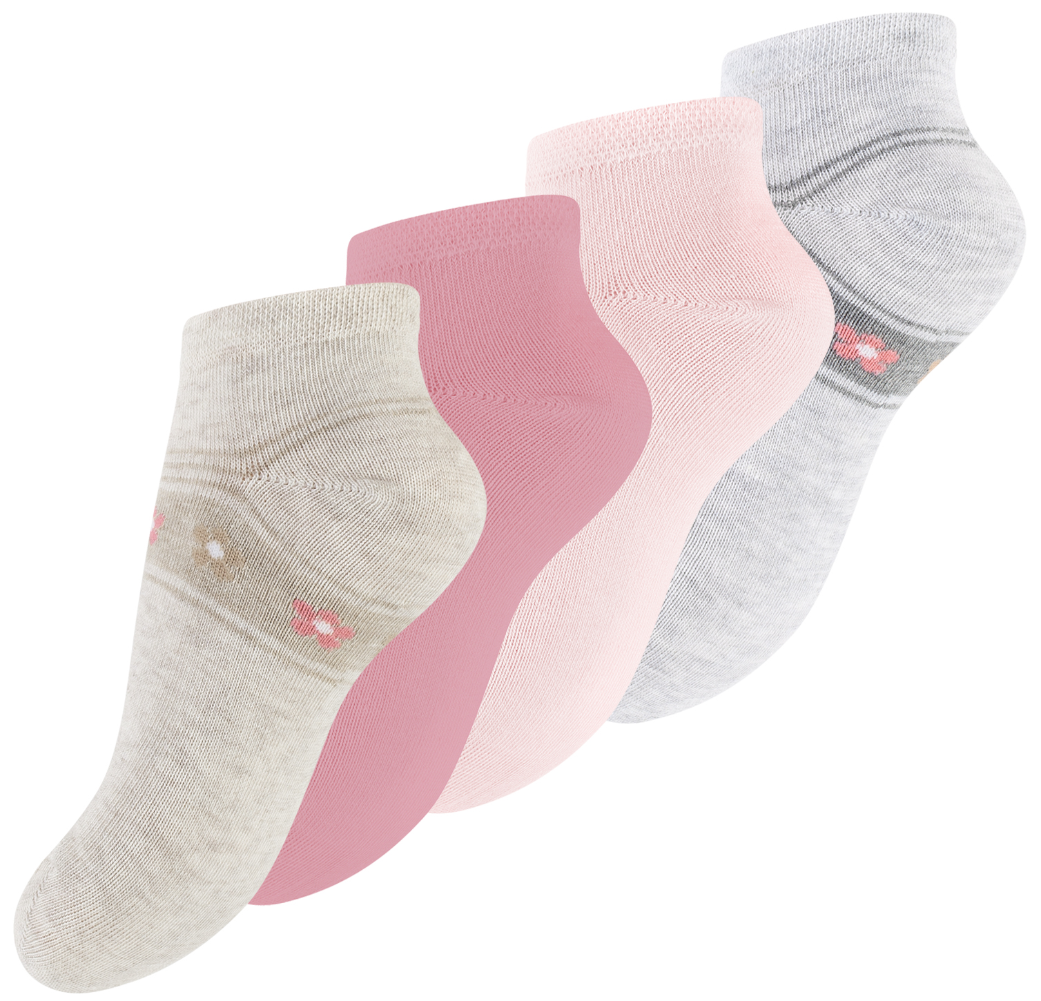 8 Paar Kinder Sneaker Socken Sweet Flower