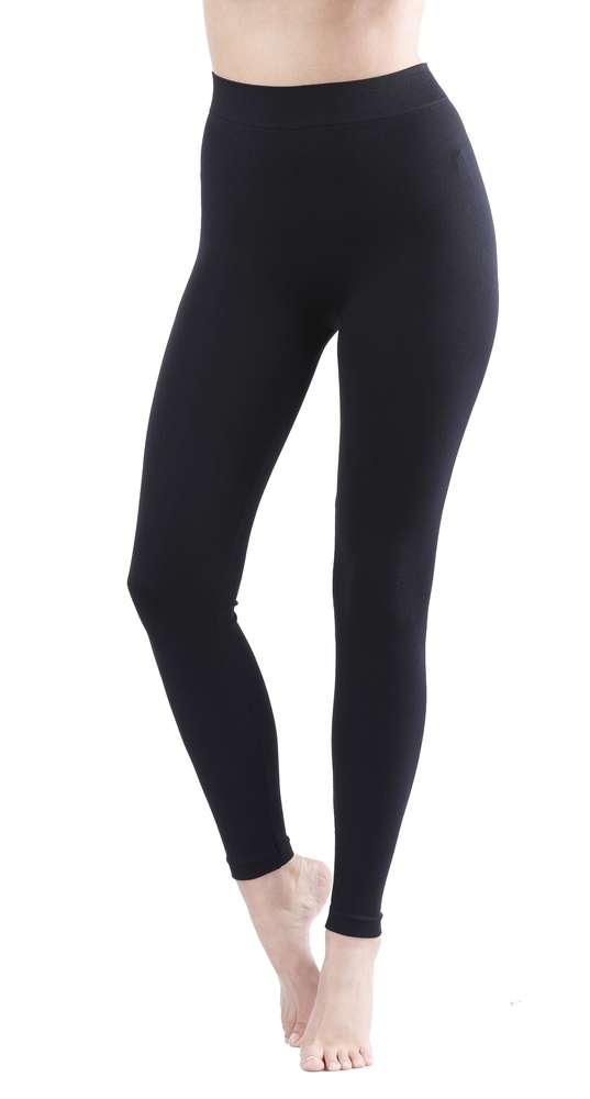 Damen Seamless Leggings in schwarz