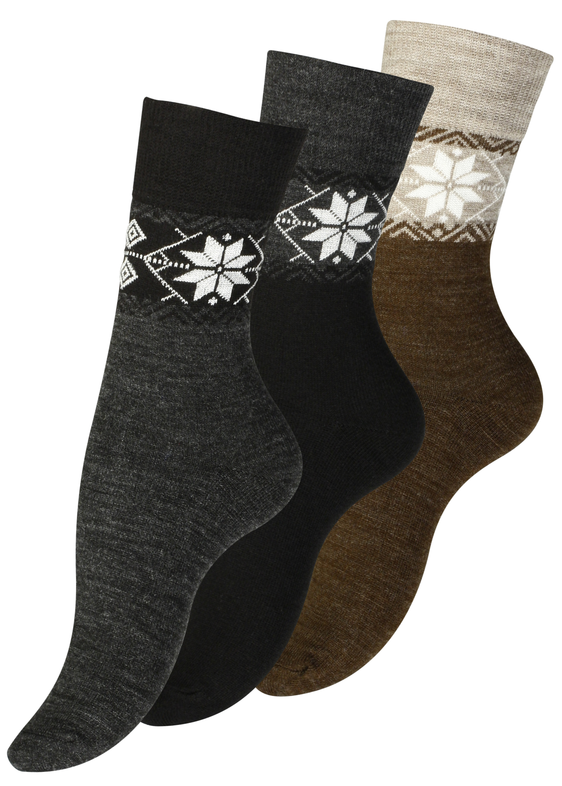 3 Paar  Damen Winter-Socken