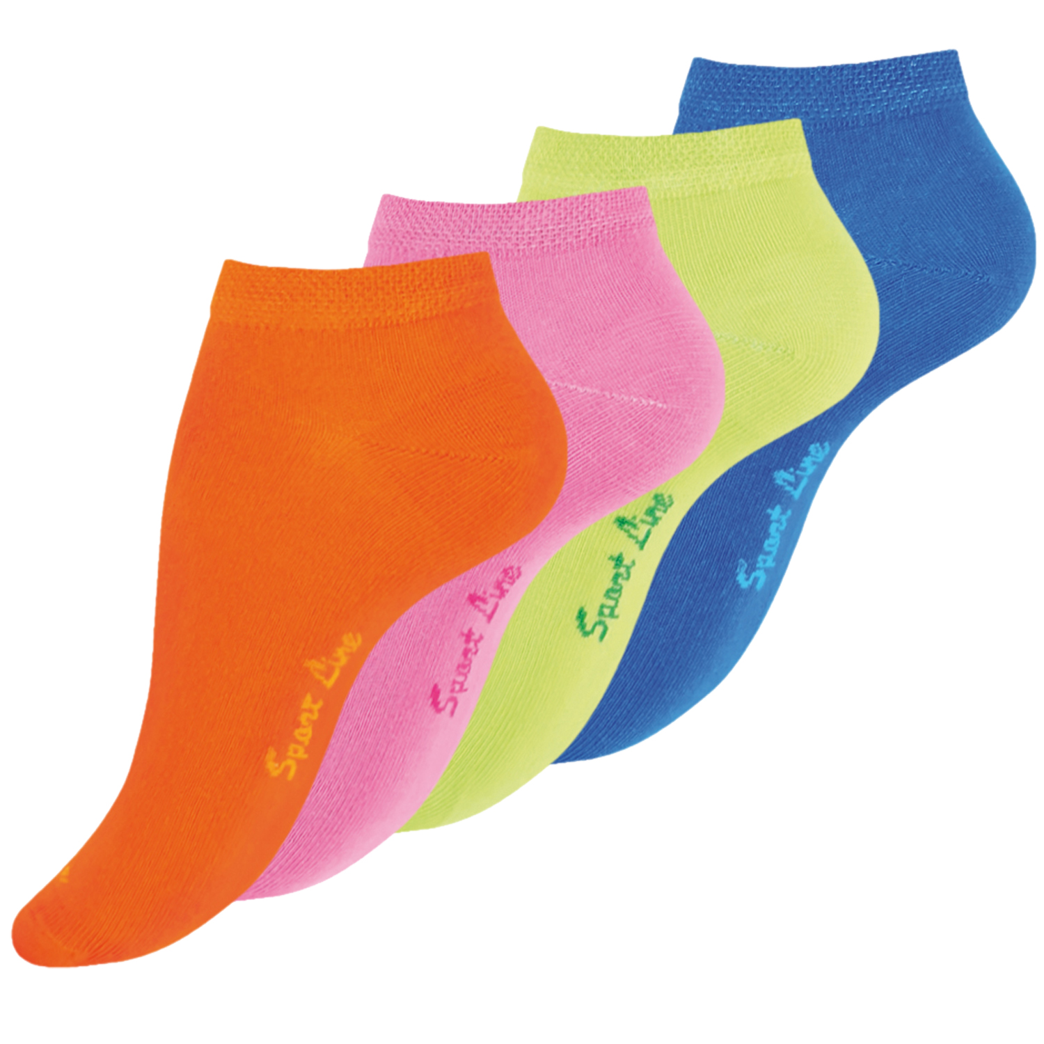 8 pair ladies ankle socks" SPORT LINERS" in fashion colors