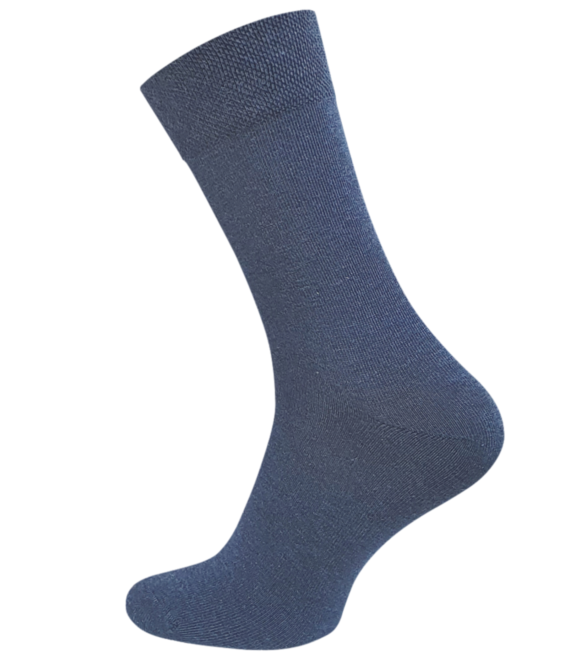 6 Pair Men's Diabetic Plain Socks, Seam Free (handlinked toes)