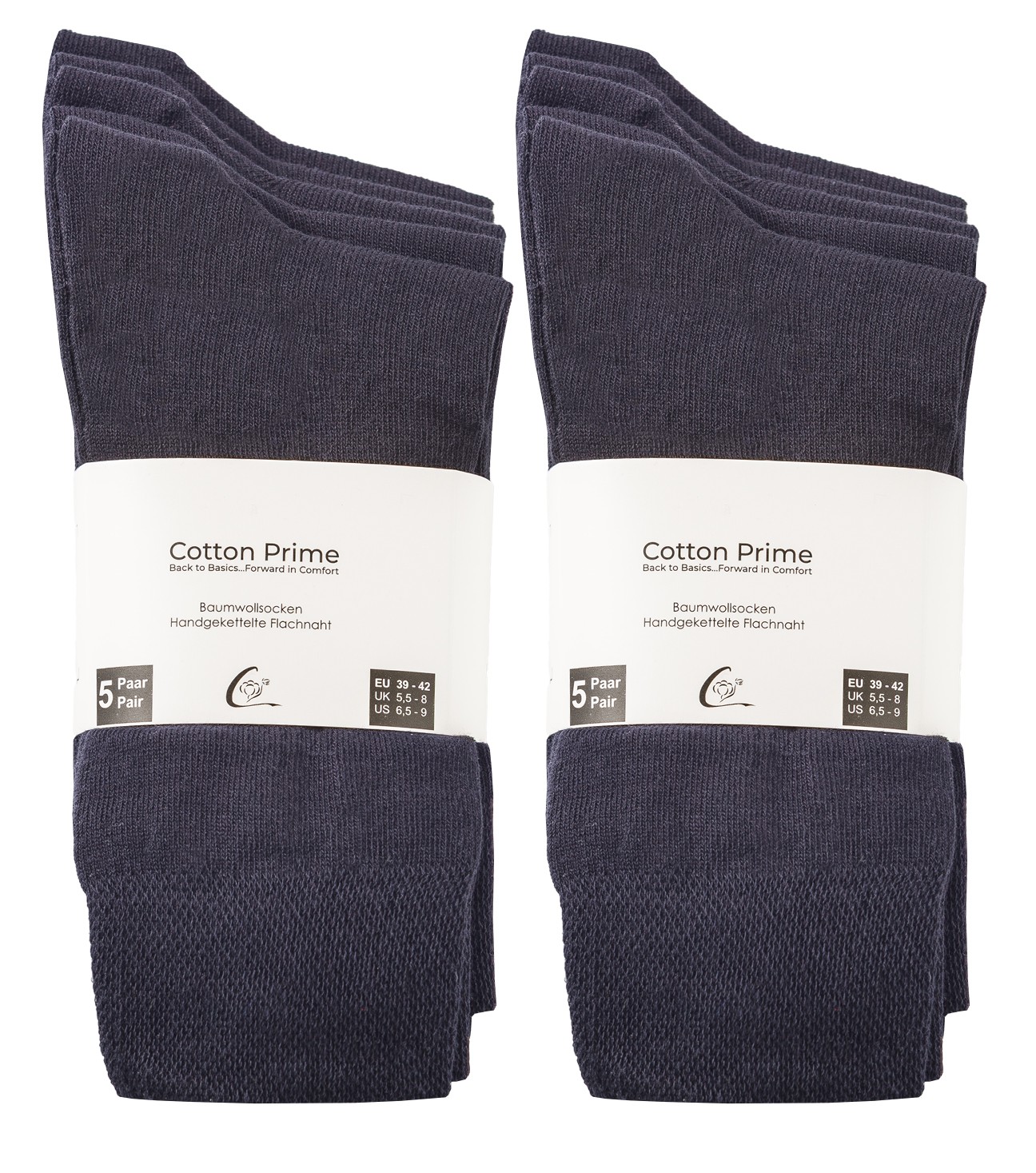 Back to Basic - 10 Paar Unisex Baumwollsocken