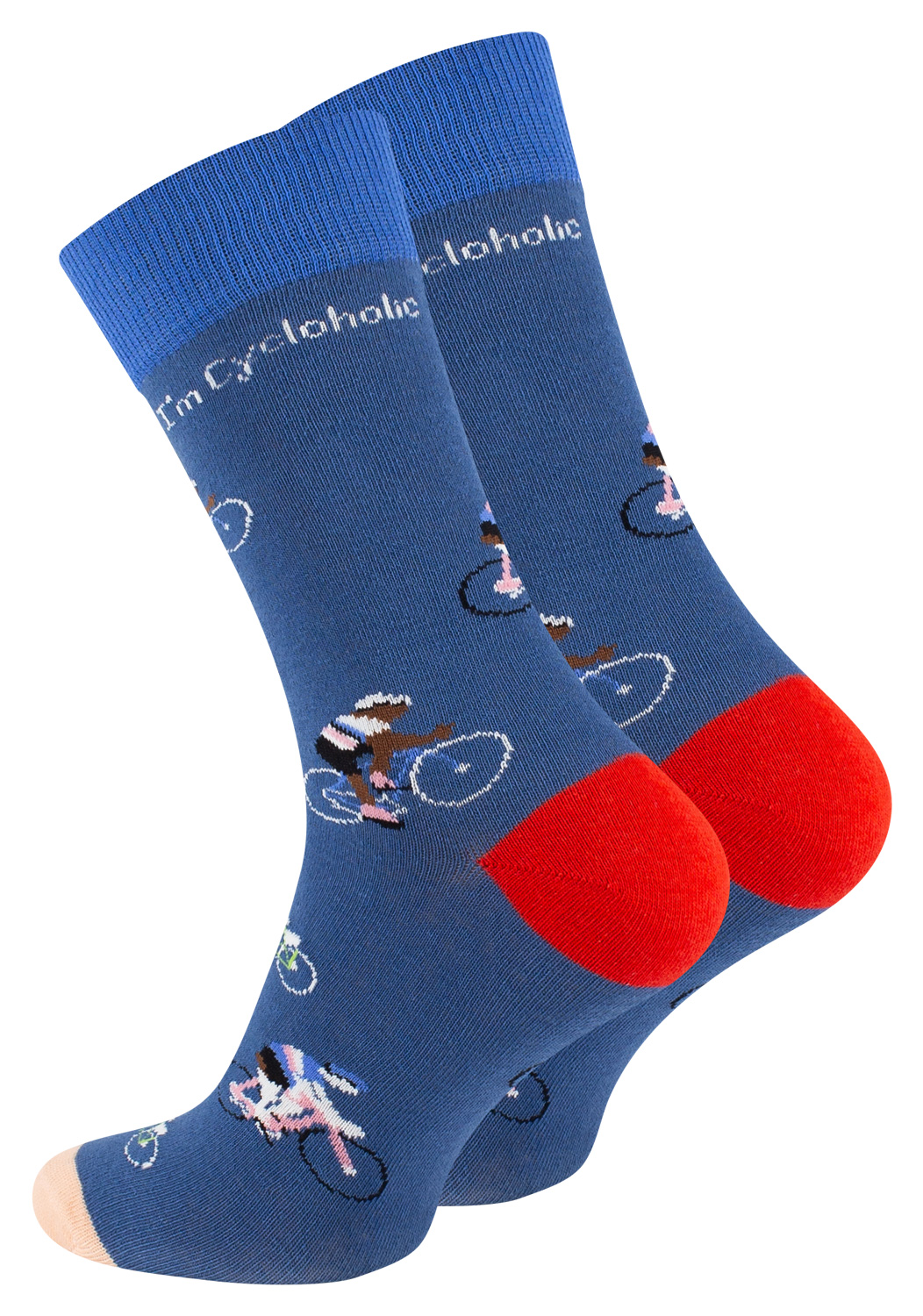 Fahrrad Socken blau - cycloholic