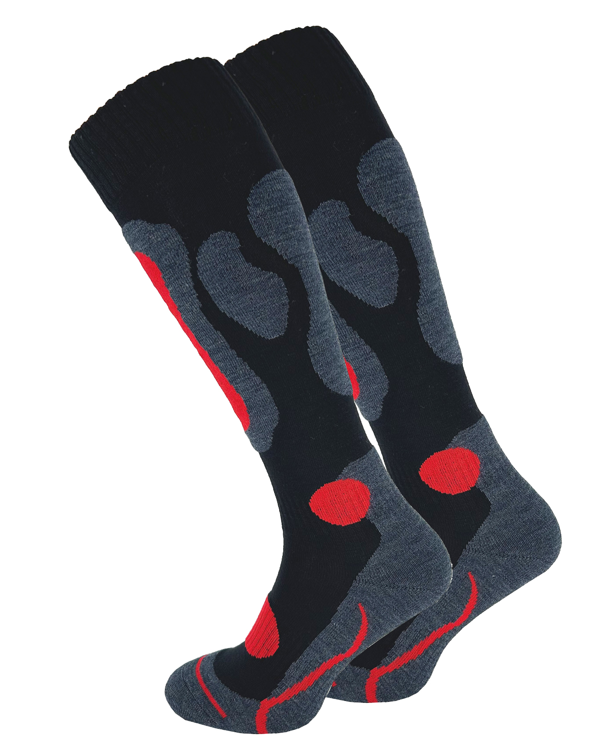 2 Paar Ski & Snowboard Socken mit Spezialpolsterung
