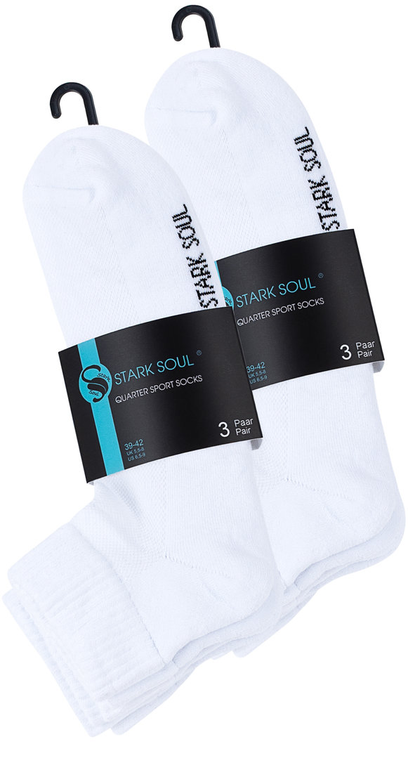 6 pair STARK SOUL sport ankle socks, unisex