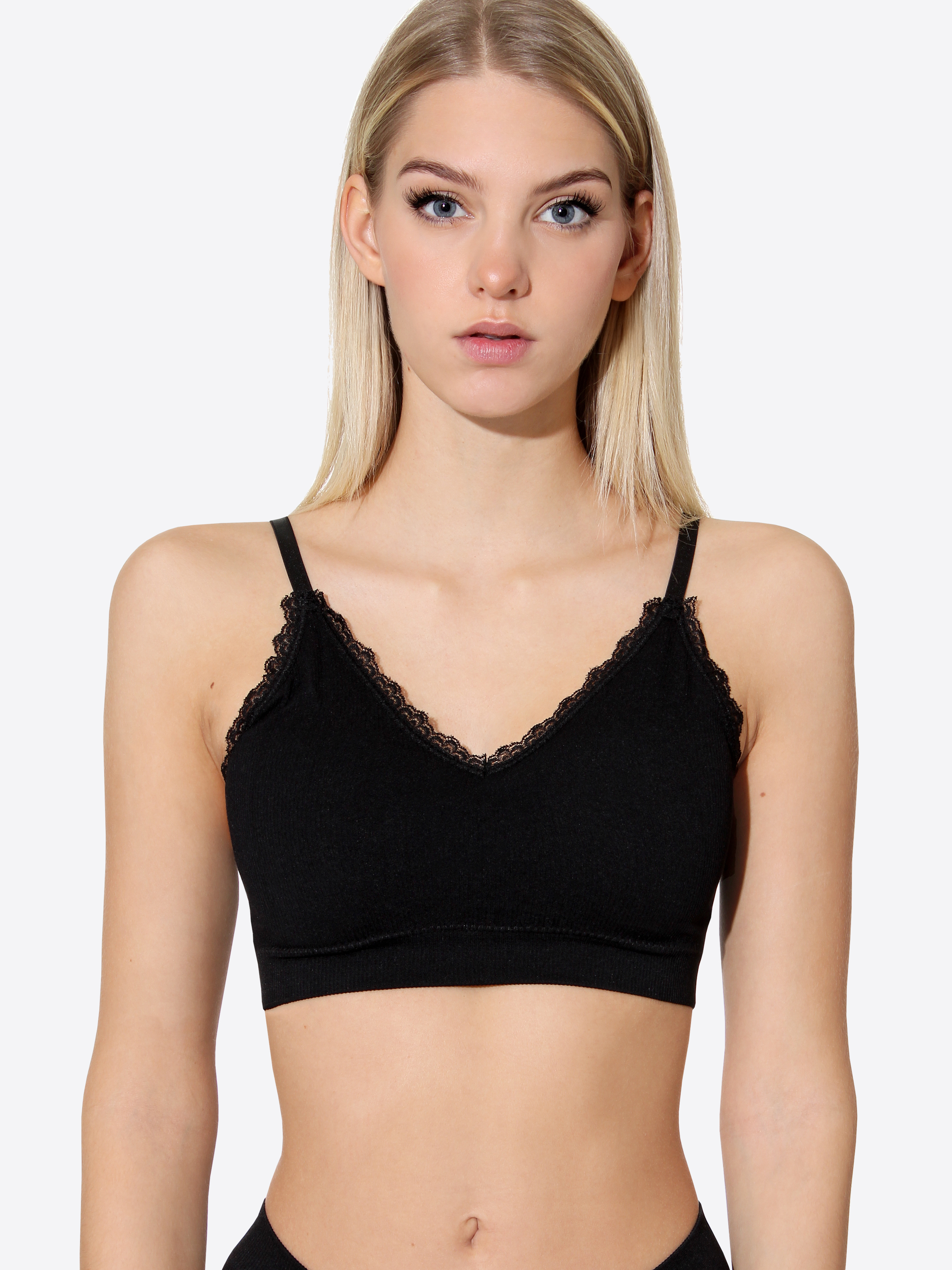 "Ribbed Collection" Lace Bra