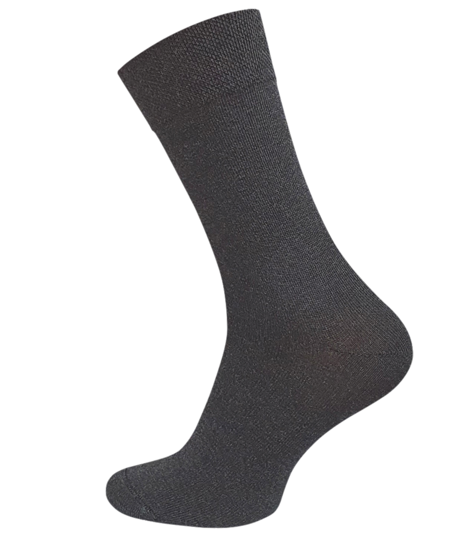 6 Pair Men's Diabetic Plain Socks, Seam Free (handlinked toes)