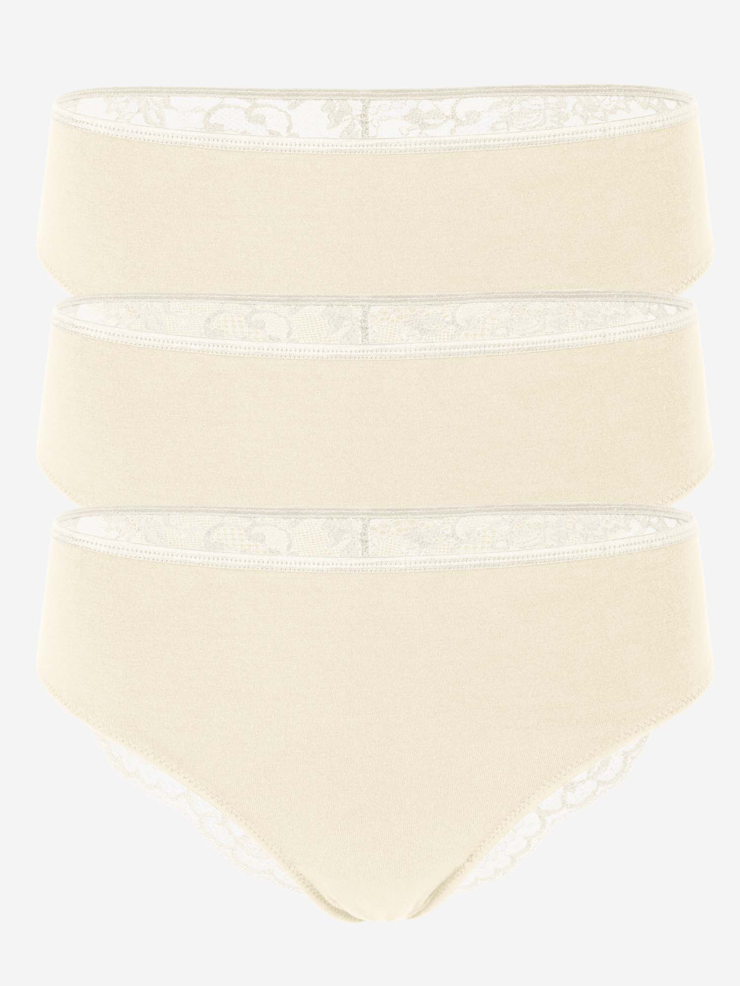 3er Set "Bamboo" Lace Slip