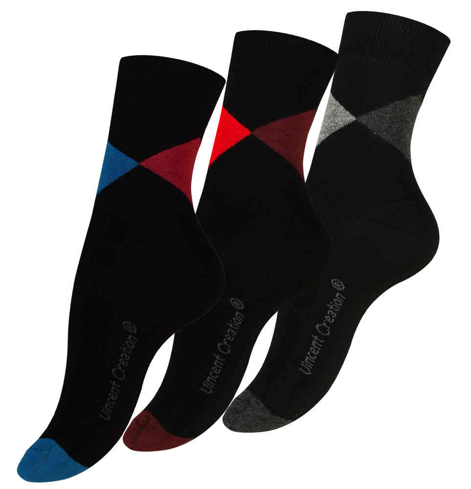 3 Paar Modische Damen Baumwoll Socken -TRIANGLE-