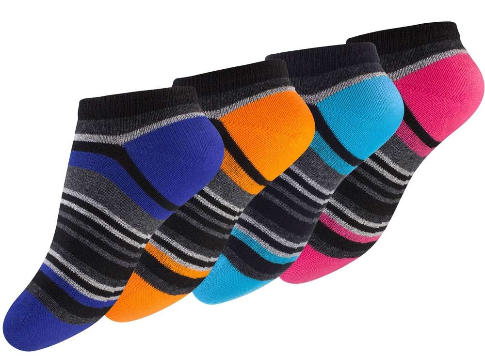 8 Paar Kinder Sneaker Socken mit Ringel