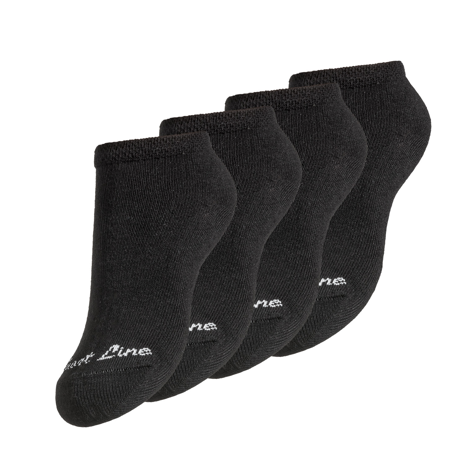 8 Paar Kinder Sneaker Socken - Sport Line, schwarz