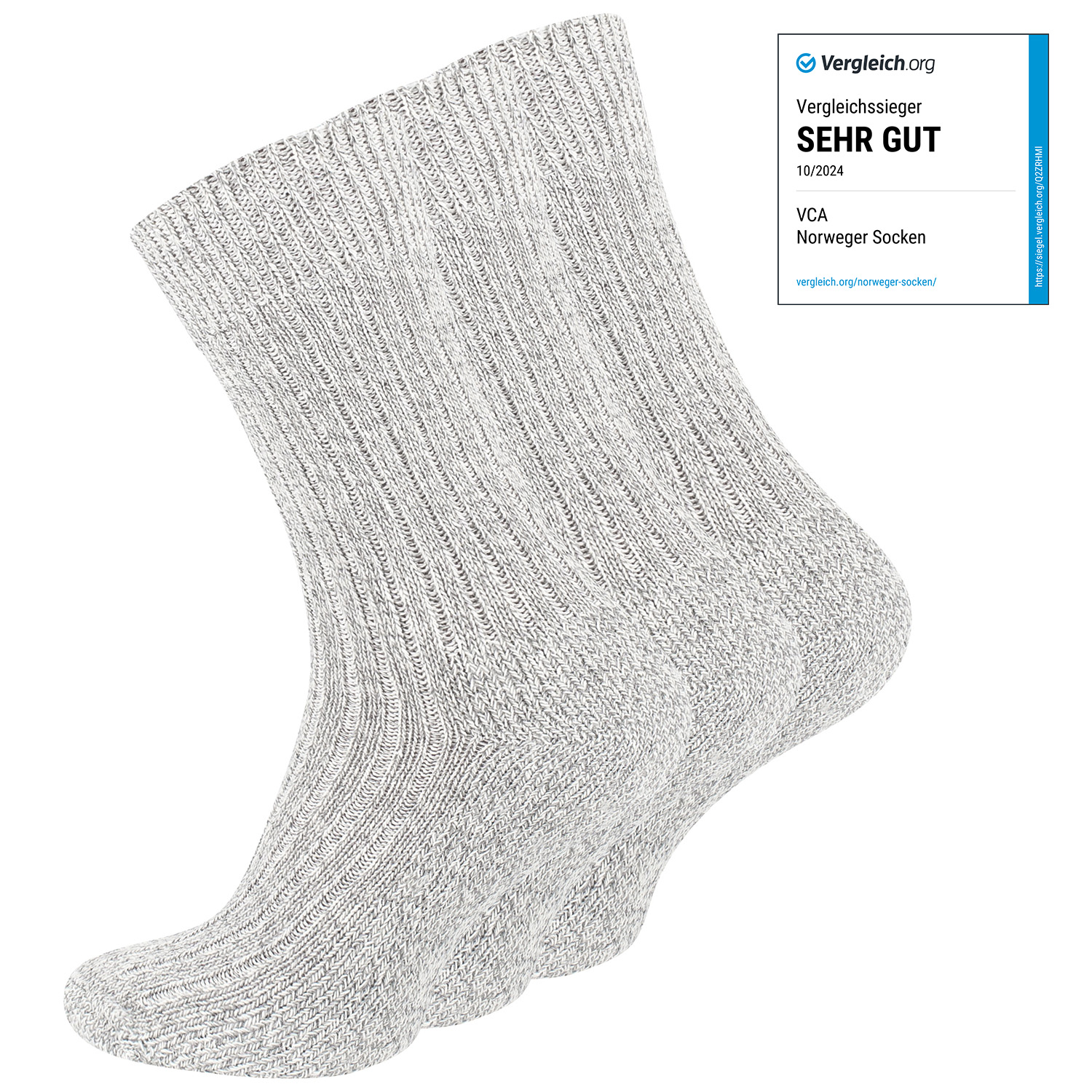 6 Paar Norweger - Wollsocken