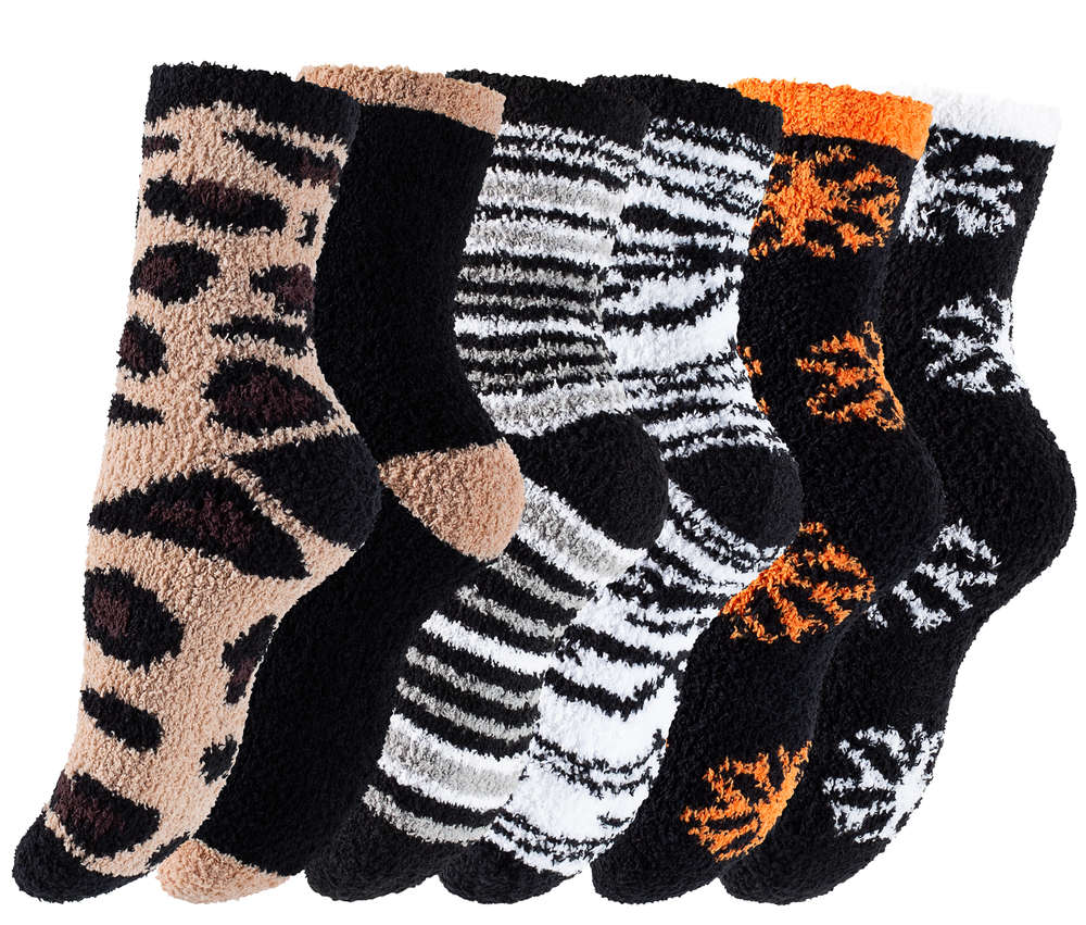 8 Paar flauschige Kuschelsocken - Homesocks