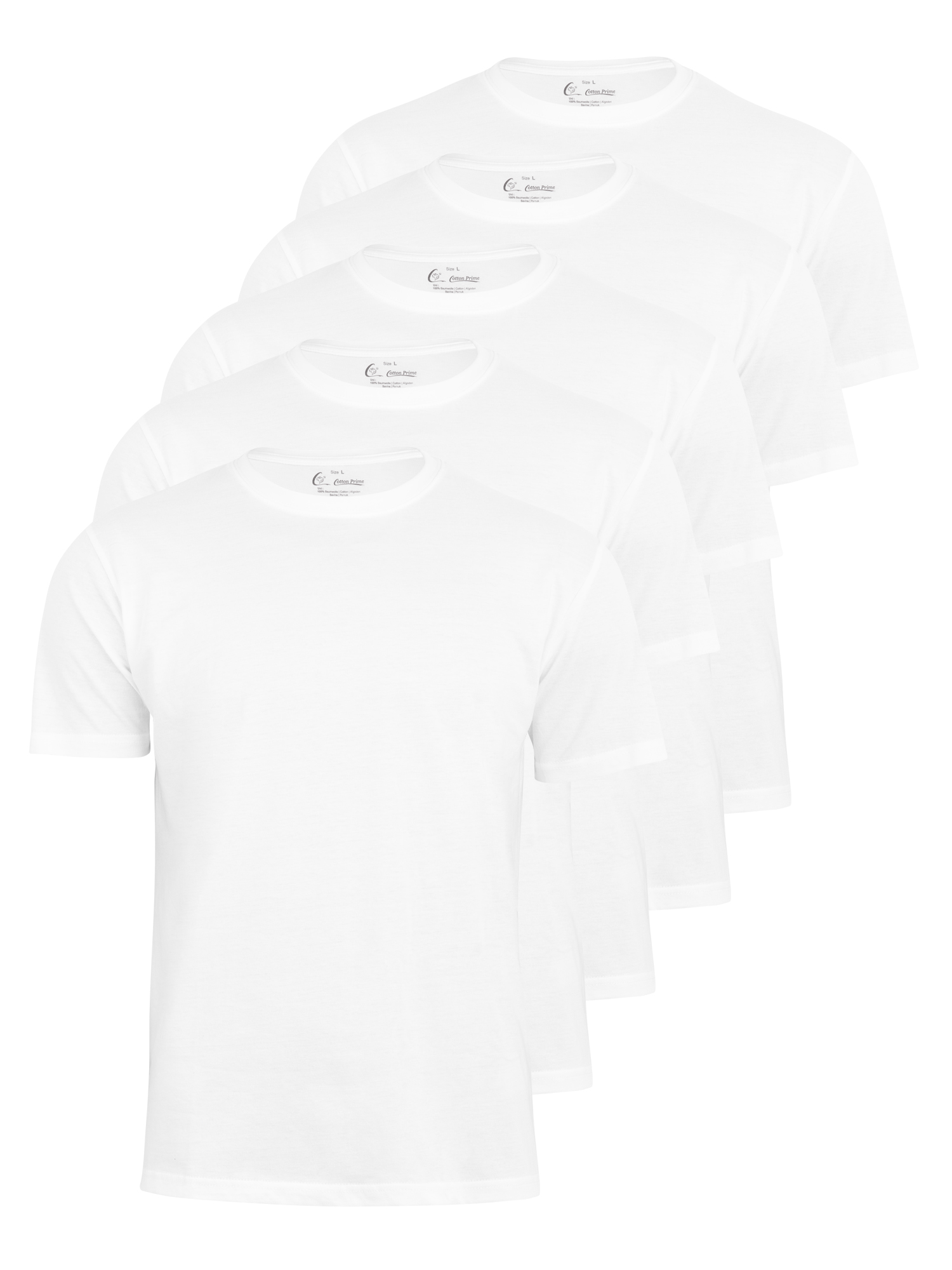 5 Stück Herren T-Shirt`s O-Neck - Tee