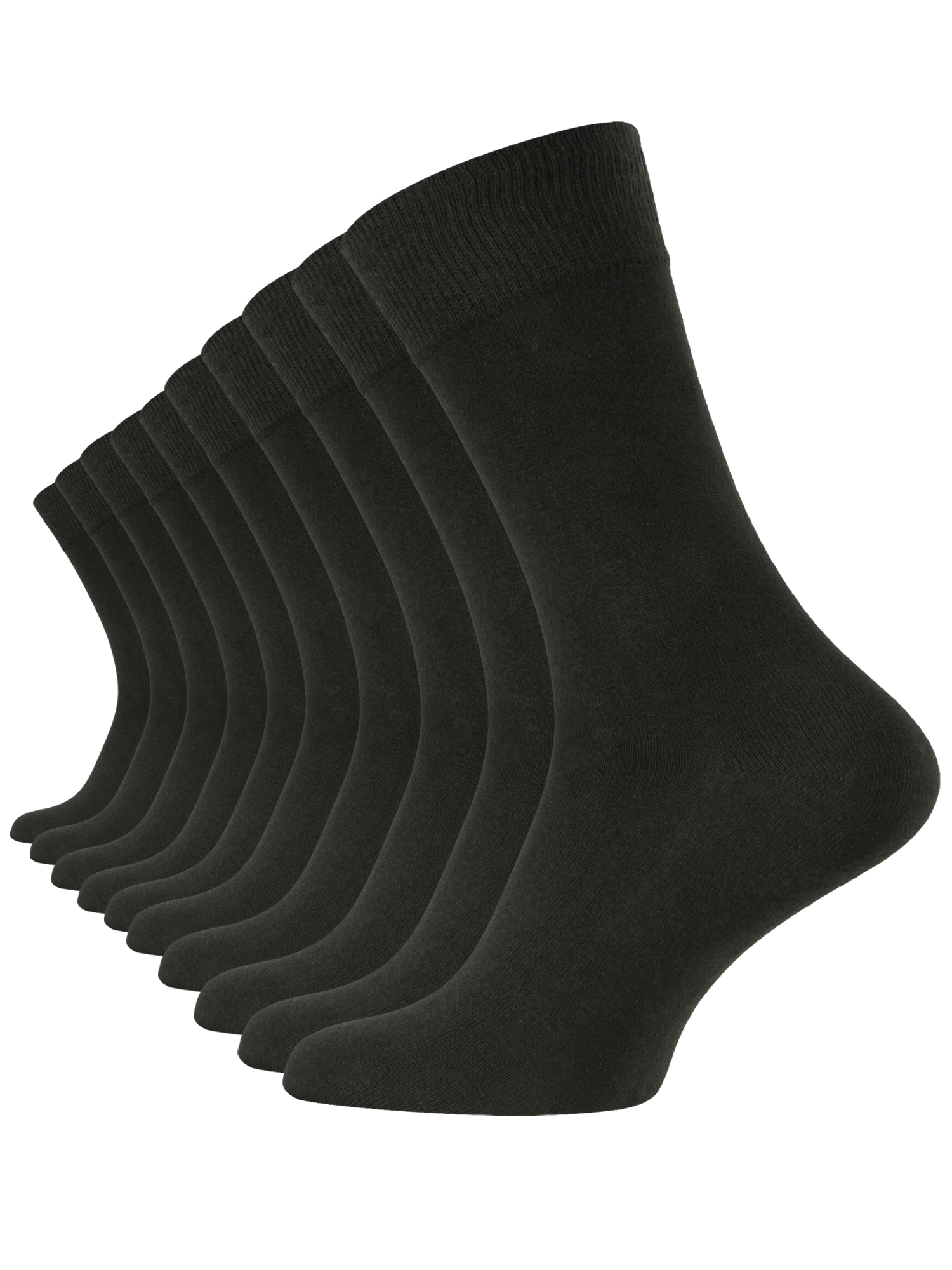 10 Paar Herren Business Socken, schwarz