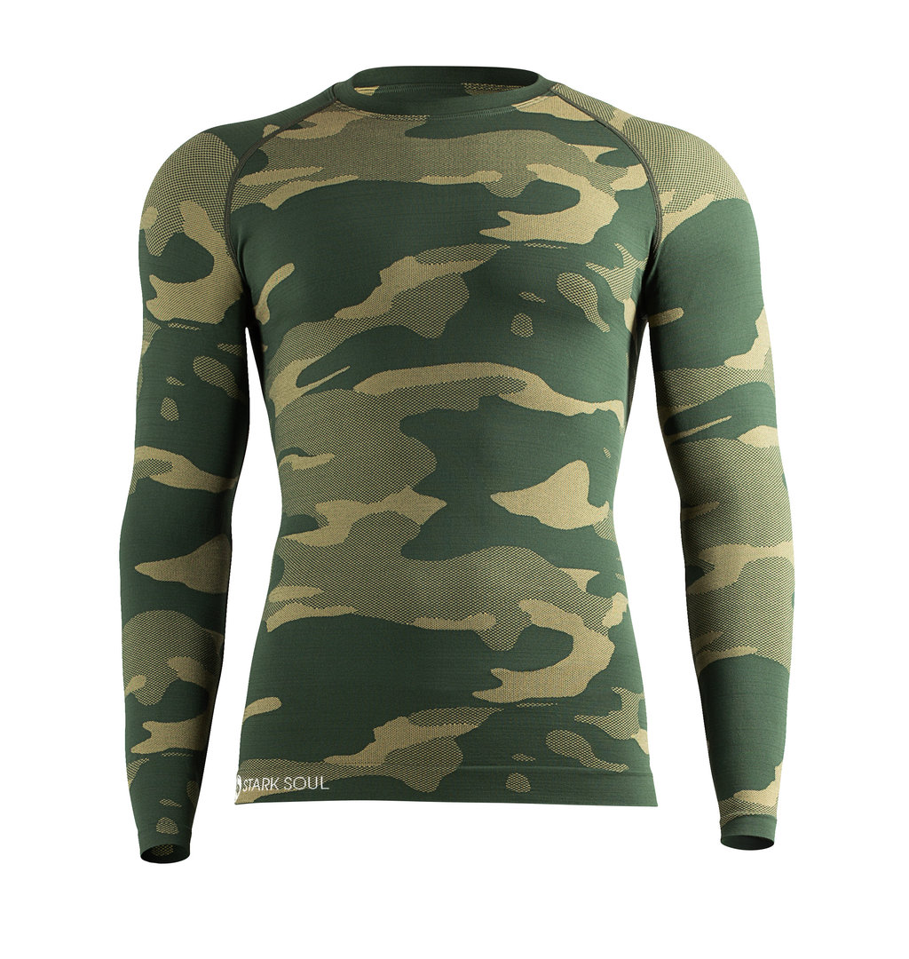 STARK SOUL® Functional Shirt long sleeve, Camouflage