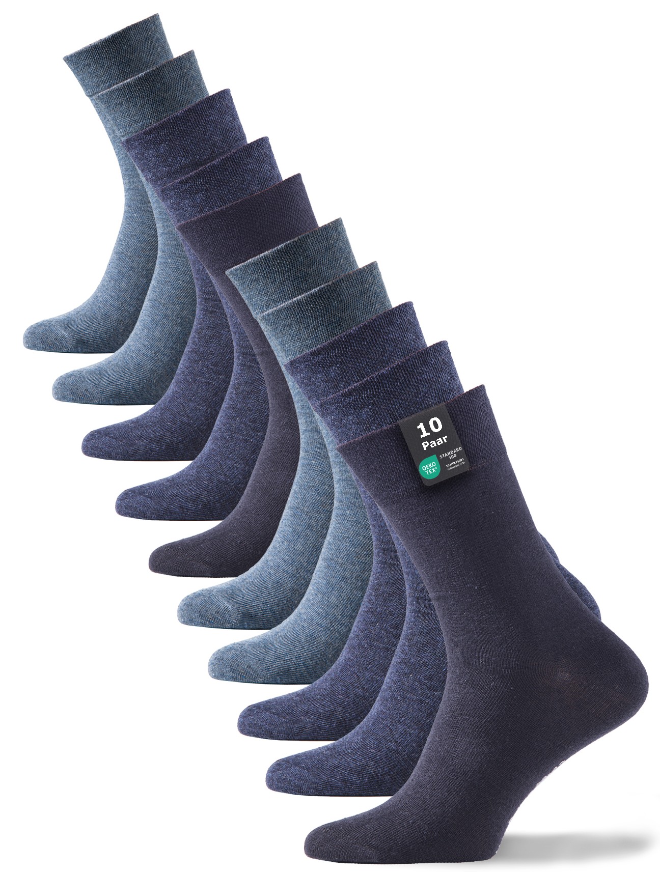 Back to Basic - 10 Paar Unisex Baumwollsocken