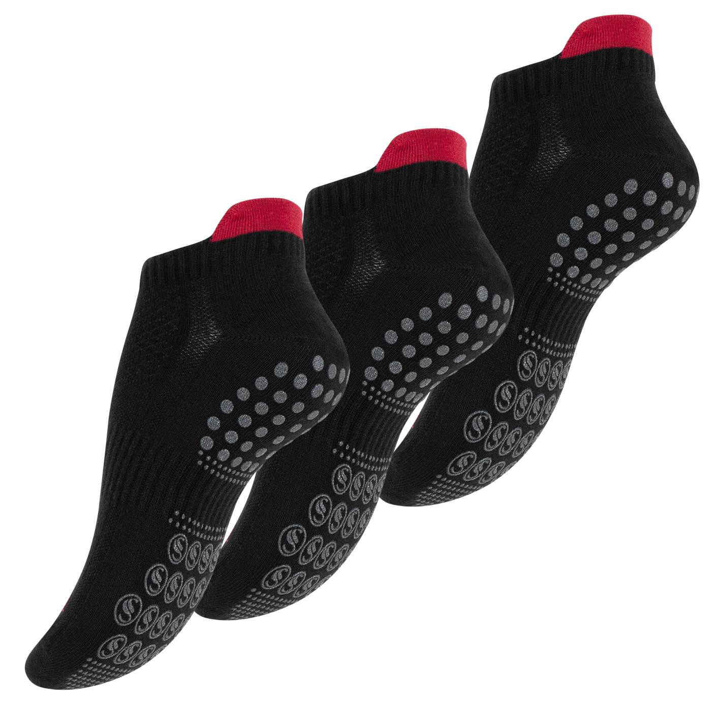 3 Paar Rutschfeste Yoga / Pilates Sportsocken
