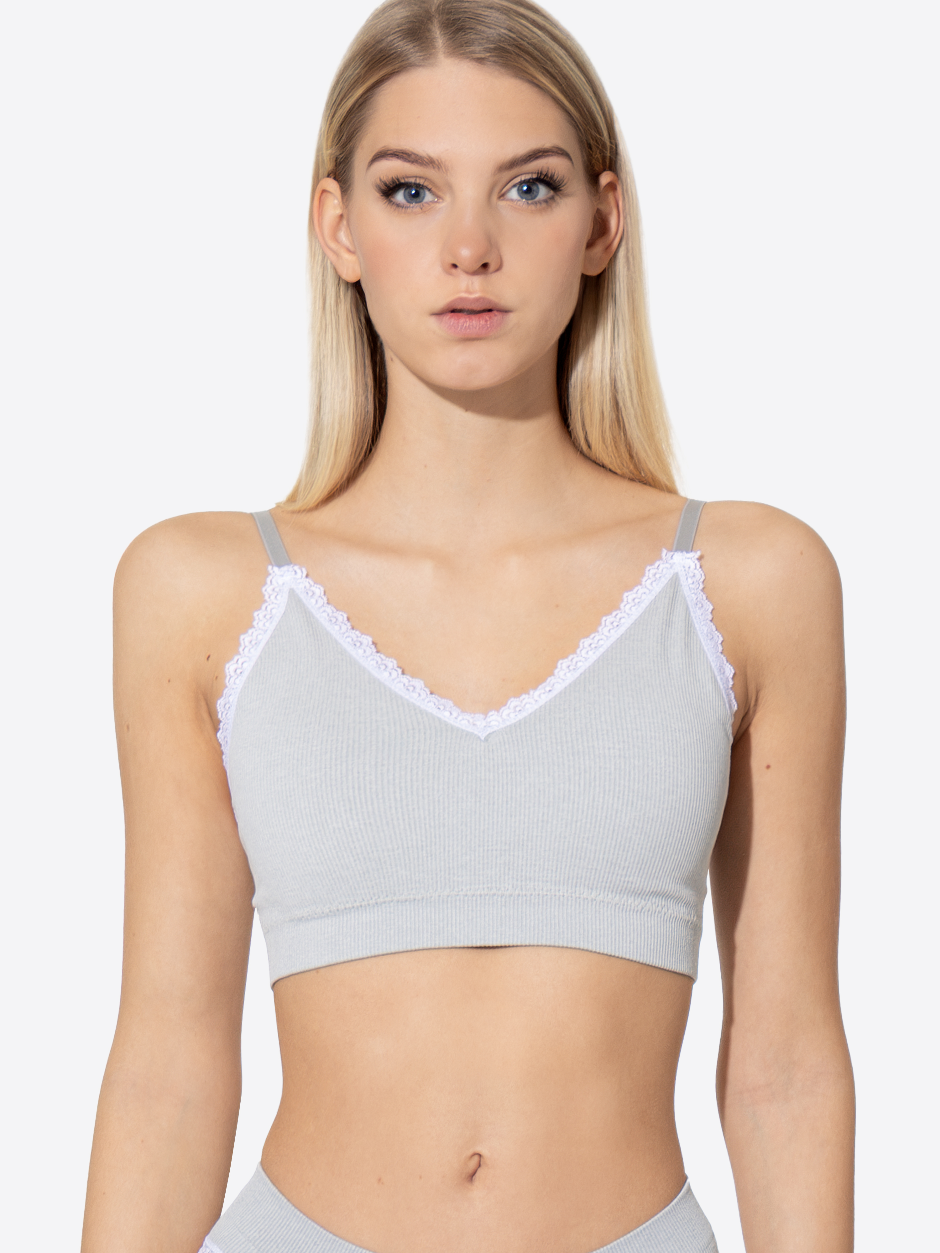 "Ribbed Collection" Lace Bra