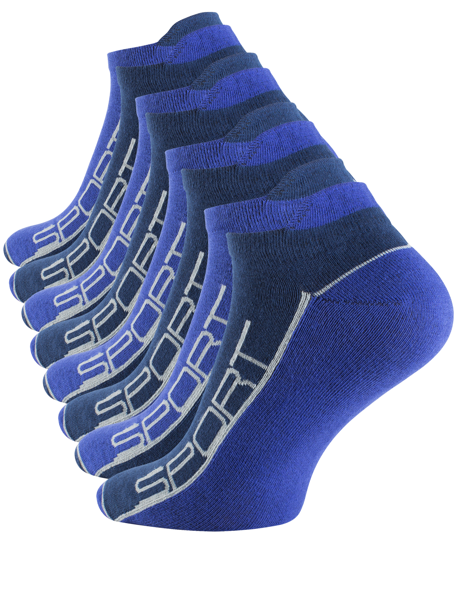 8 Paar Herren Sport Sneakersocken mit Hochferse