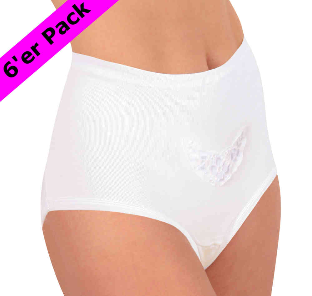 6er Pack Taillenslip,100% Baumwolle