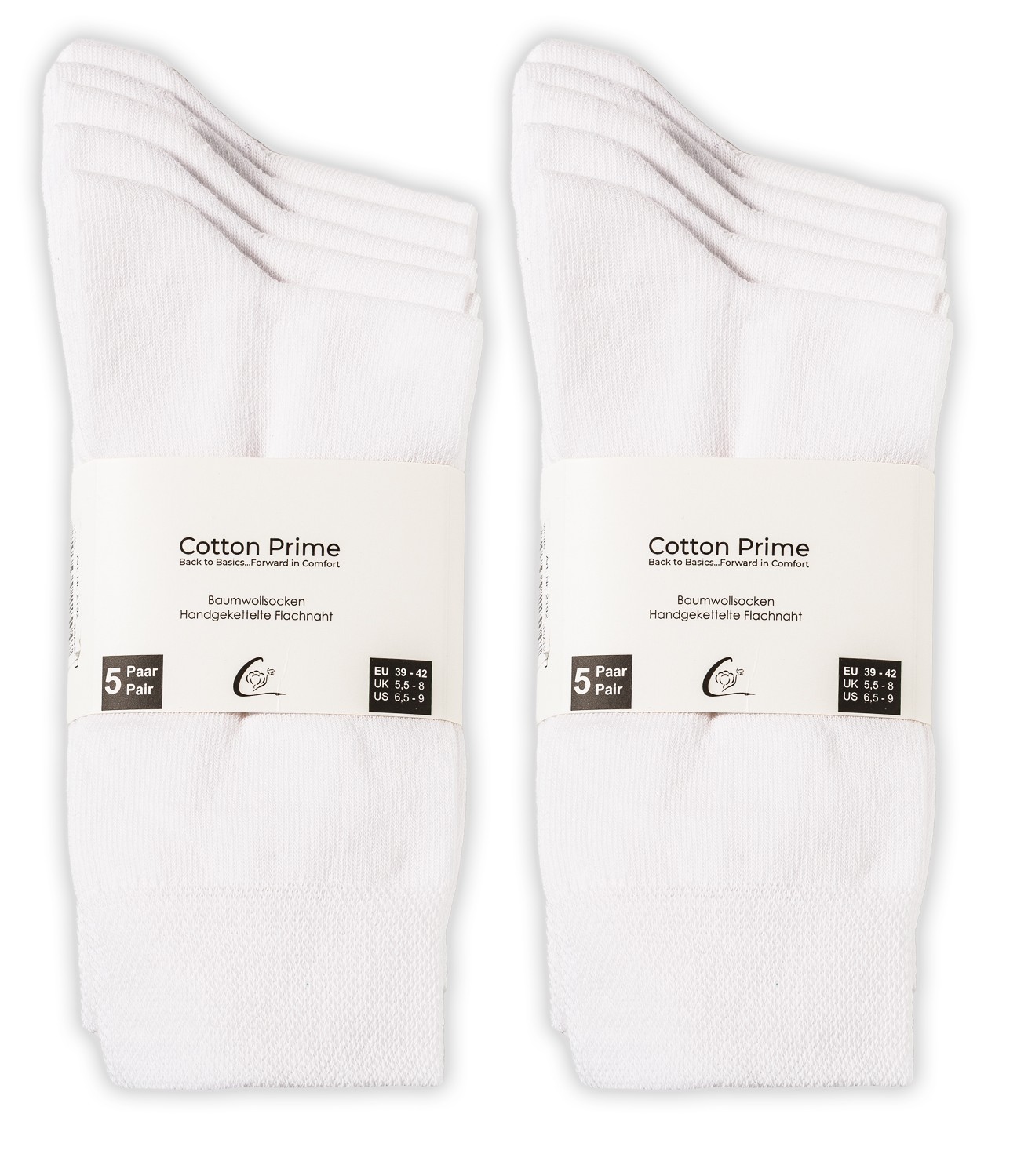 Back to Basic - 10 Paar Unisex Baumwollsocken