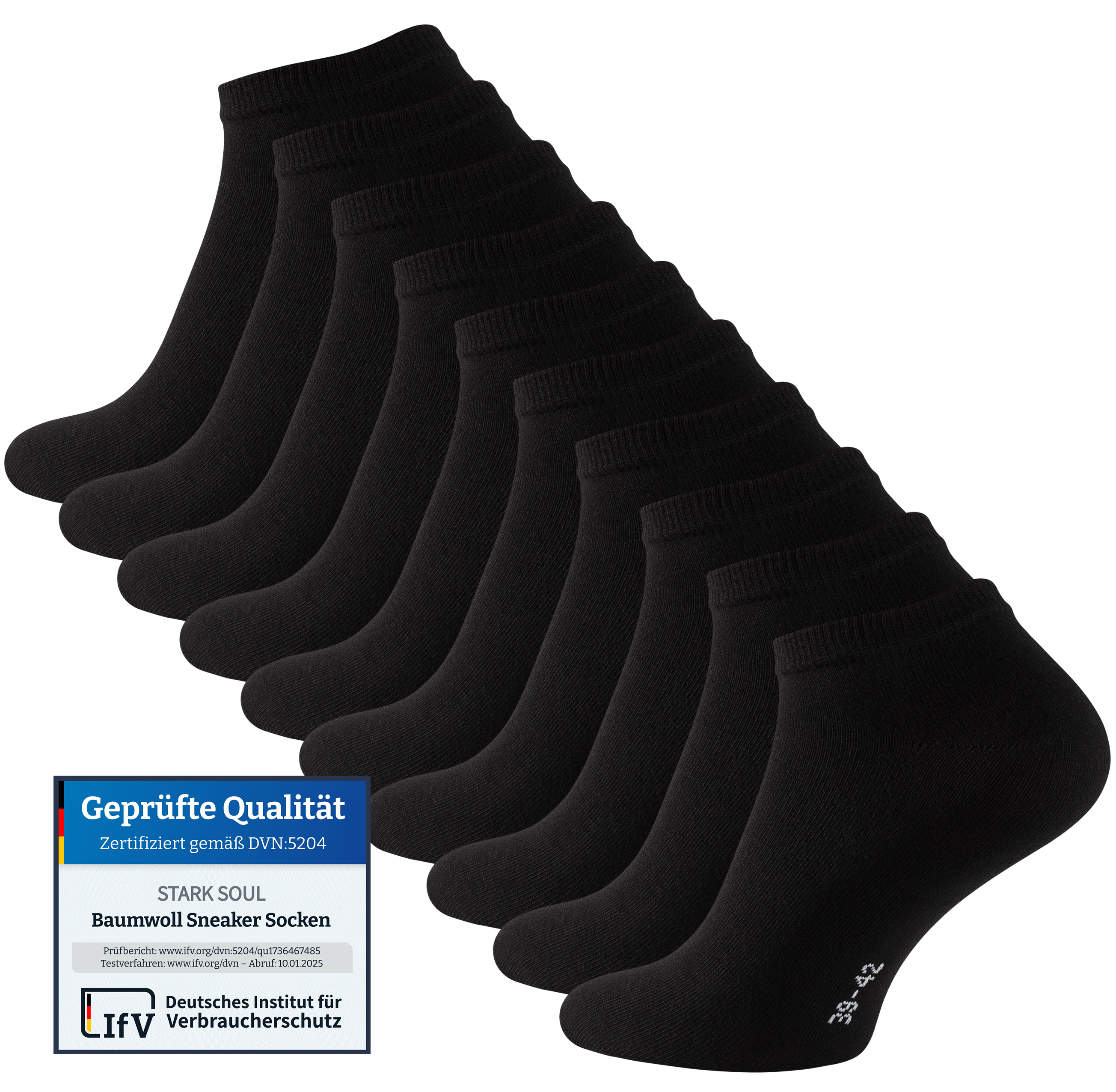 10 Paar Essentials Sneaker-Socken