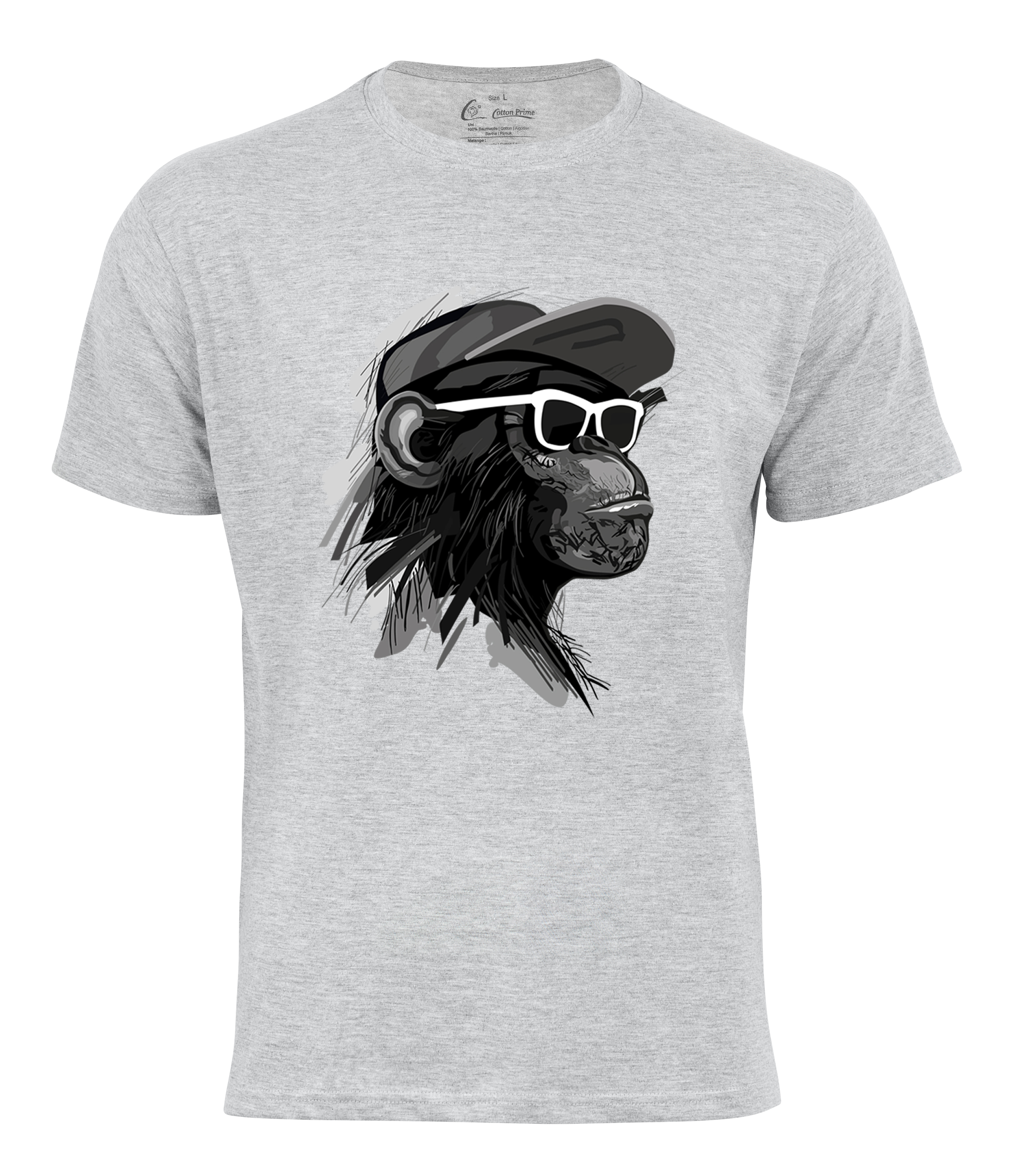 T-shirt "Cool Monkey with glasses"