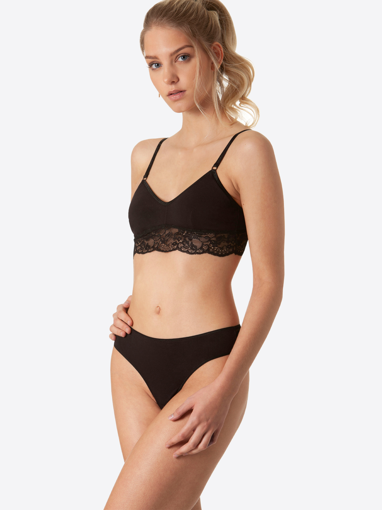 3er Set "Bamboo" Lace String