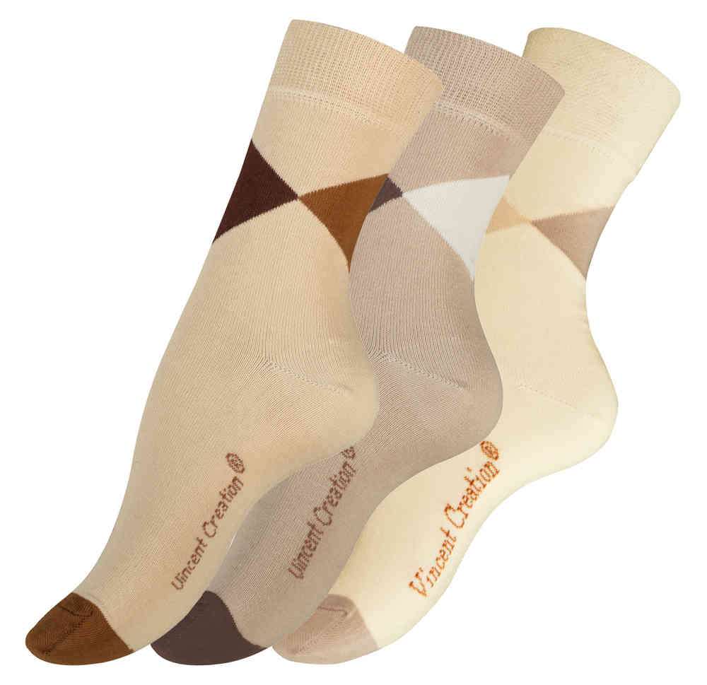 3 Paar Modische Damen Baumwoll Socken -TRIANGLE-