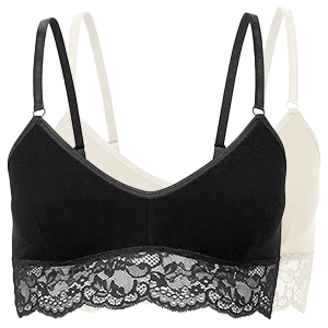 BH mit Spitze in Creme oder Schwarz