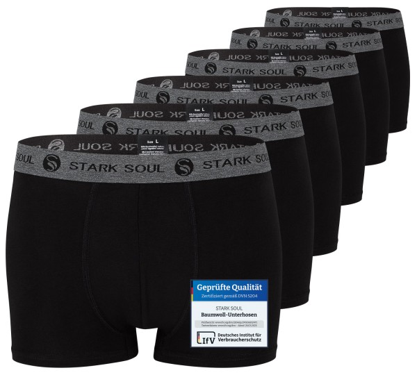 6 Pack STARK SOUL® Men's Boxer Shorts - Trunks