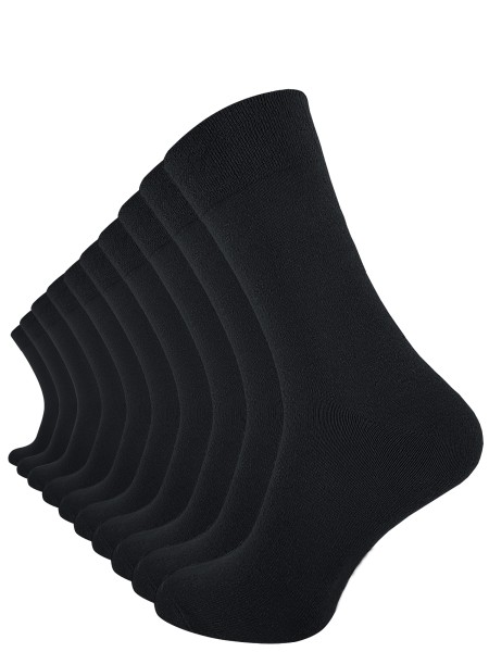 10 Paar Komfortsocken ohne Gummibund – Gesundheitssocken aus 80% Baumwolle