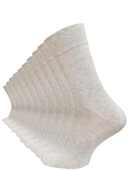 10 Paar Komfortsocken ohne Gummibund – Gesundheitssocken aus 80% Baumwolle