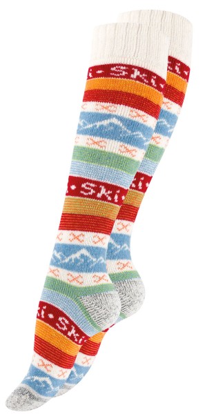 HYGGÈ ski socks with wool - knee-high socks